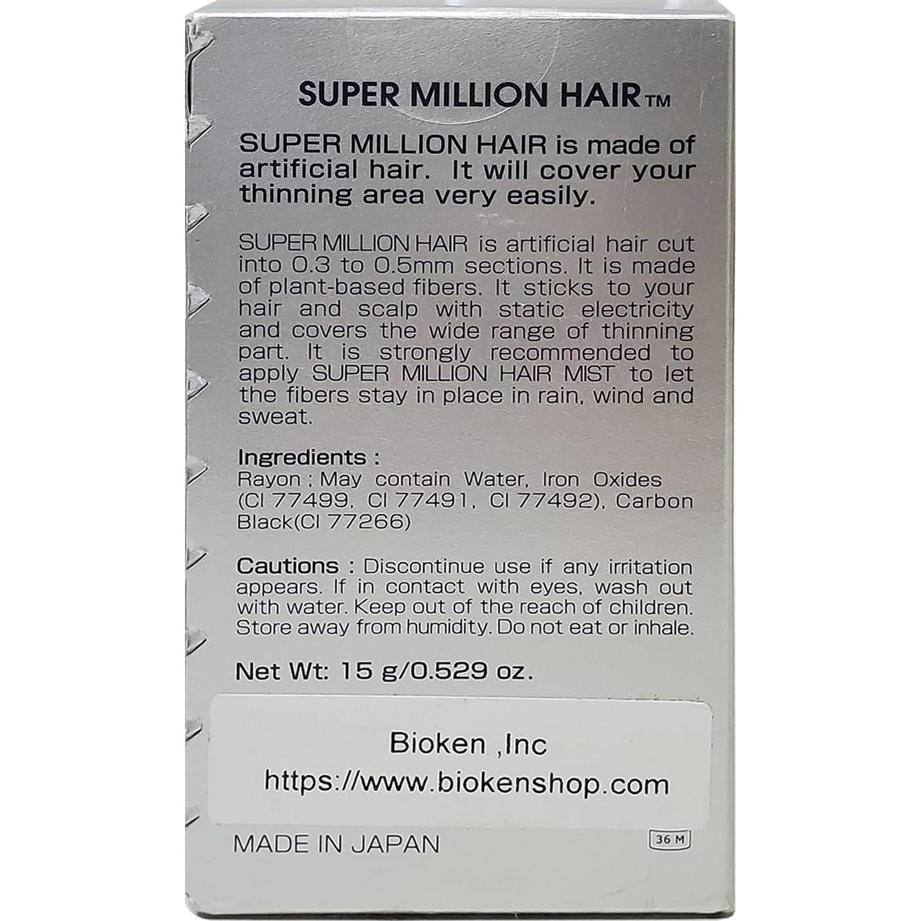Fibras para Cabello Fino Super Million Hair 15g Castaño