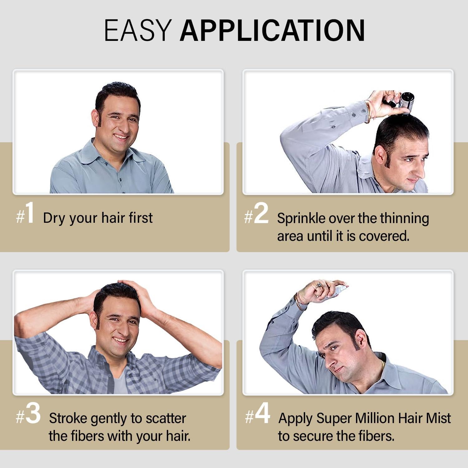 Fibras para Cabello Fino Super Million Hair 15g Castaño