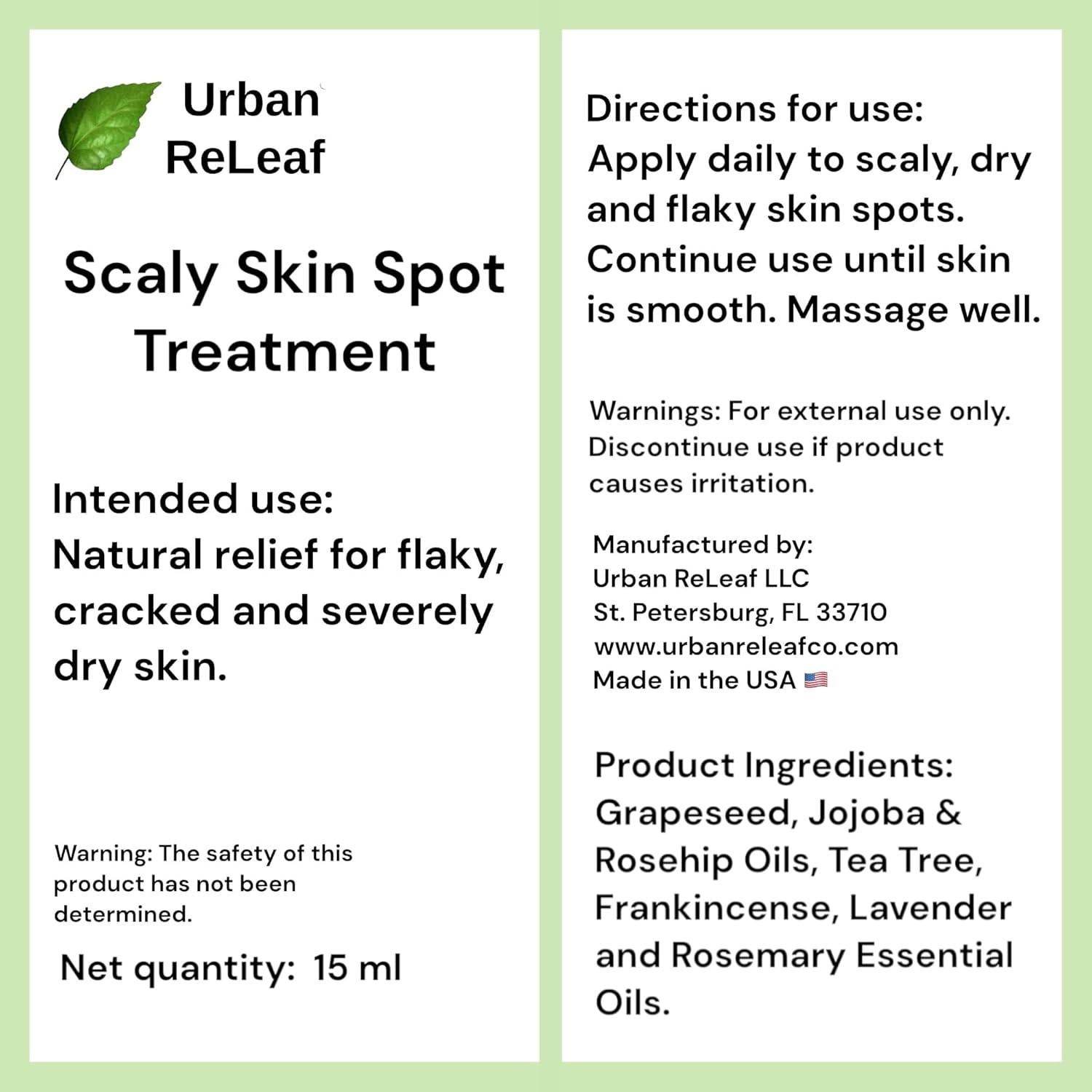 Aceite Reparador Suavizante Urban ReLeaf 15ml Piel Escamosa