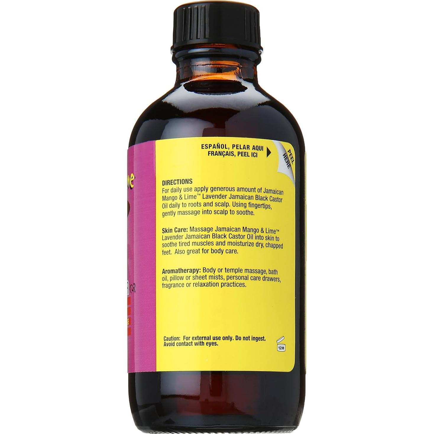Aceite de Ricino Negro Jamaicano Mango y Lima 113g Lavanda
