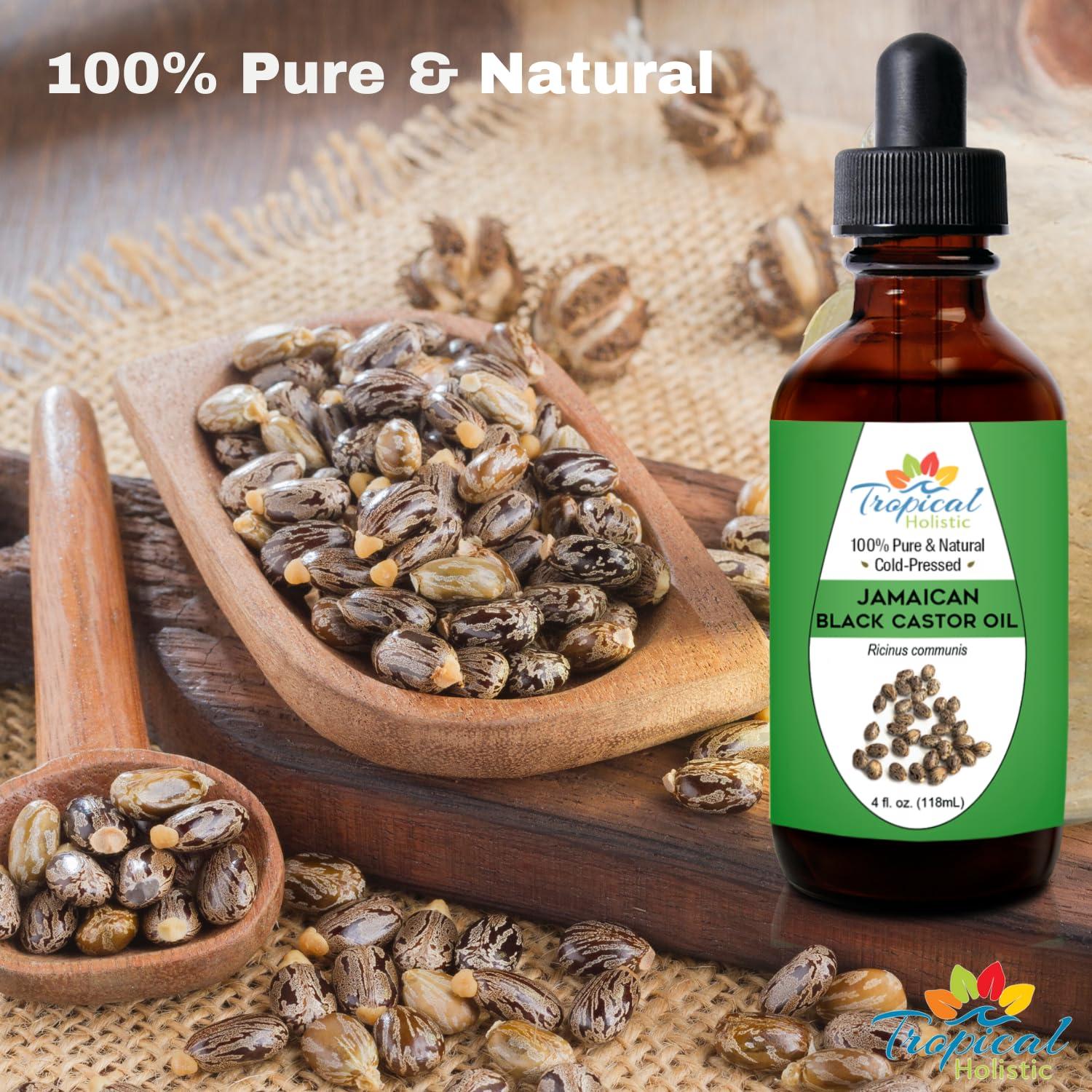 Aceite de Ricino Negro Jamaicano Puro Tropical Holistic 118 ml