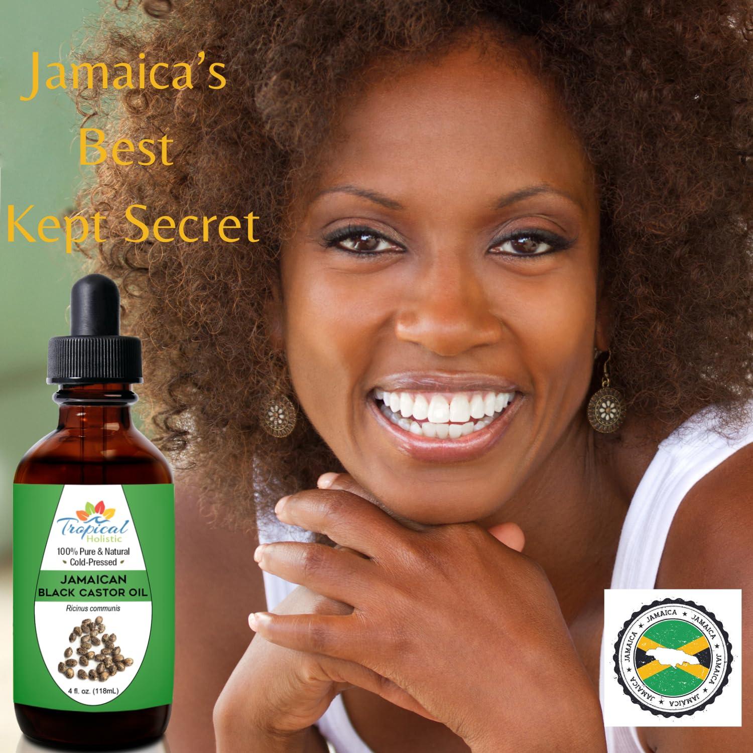 Aceite de Ricino Negro Jamaicano Puro Tropical Holistic 118 ml
