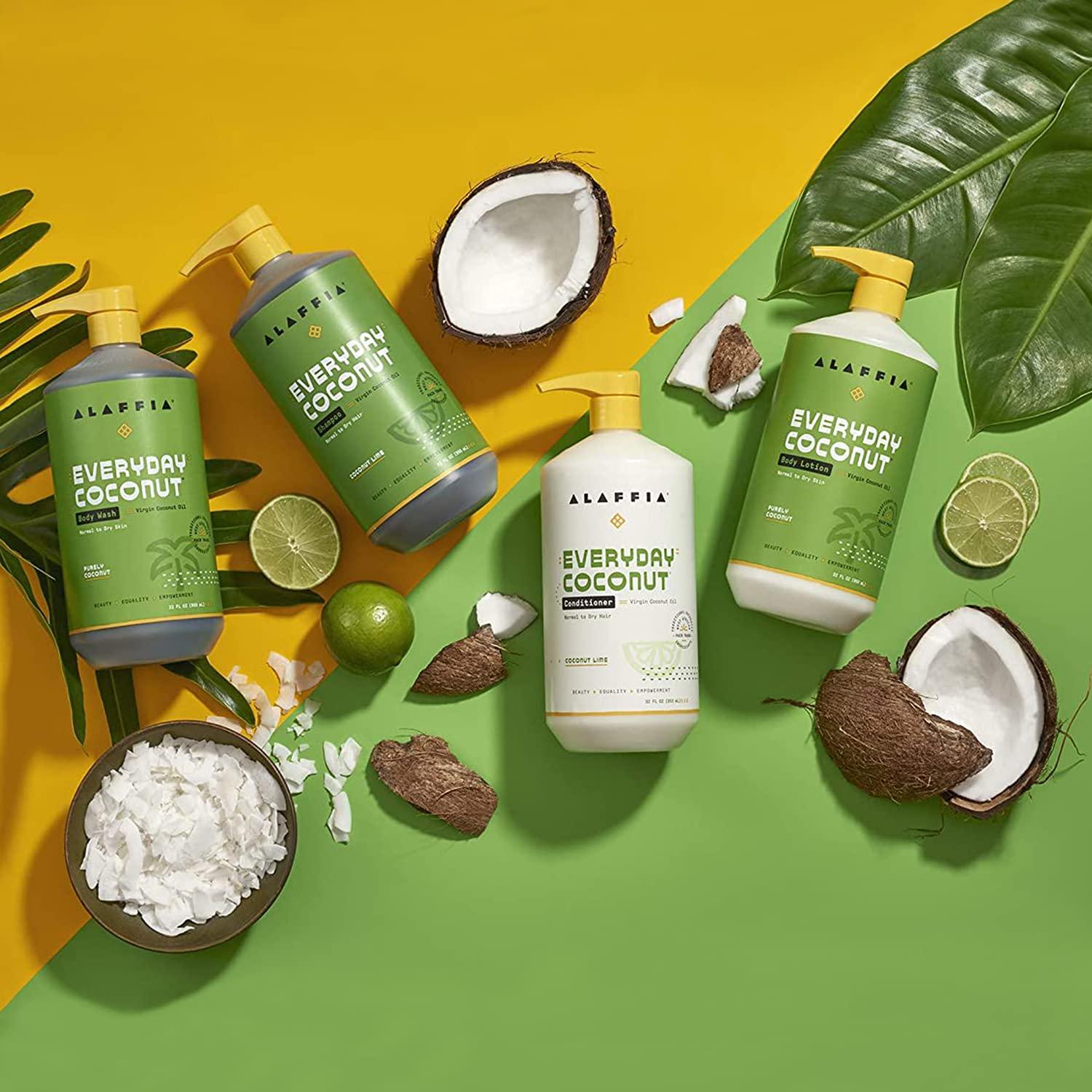 Champú Hidratante Alaffia Coco Lima 946 ml - Cabello Normal a Seco