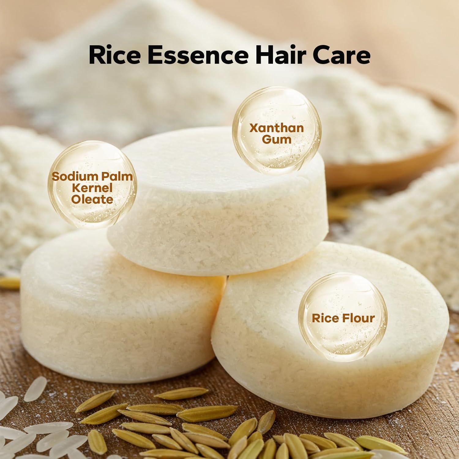 Barra de Champú de Agua de Arroz HyperHair - 3 Unidades 59g