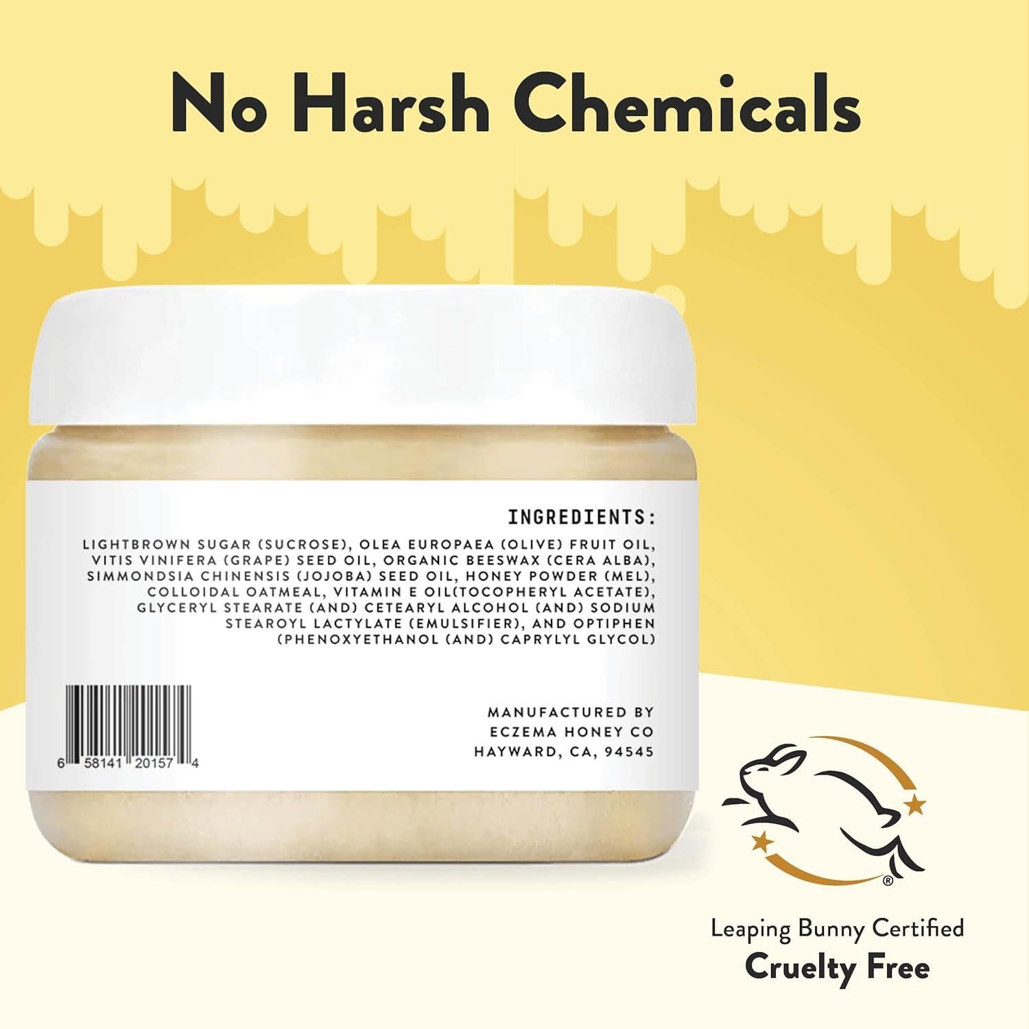 Exfoliante de Azúcar Moreno Eczema Honey 170g - Piel Seca y Sensible