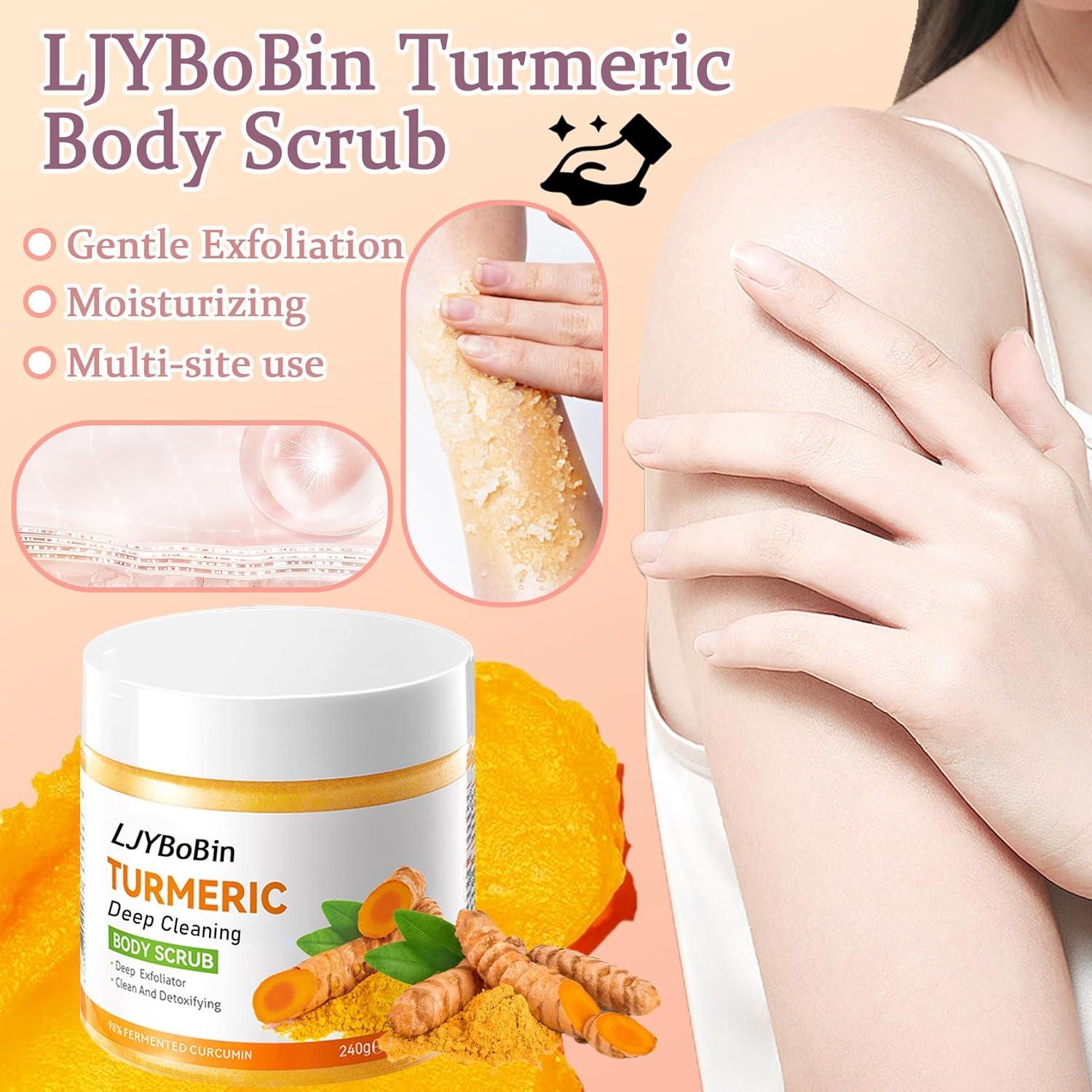 Exfoliante Corporal de Cúrcuma LJYBoBin 272g Hidratante