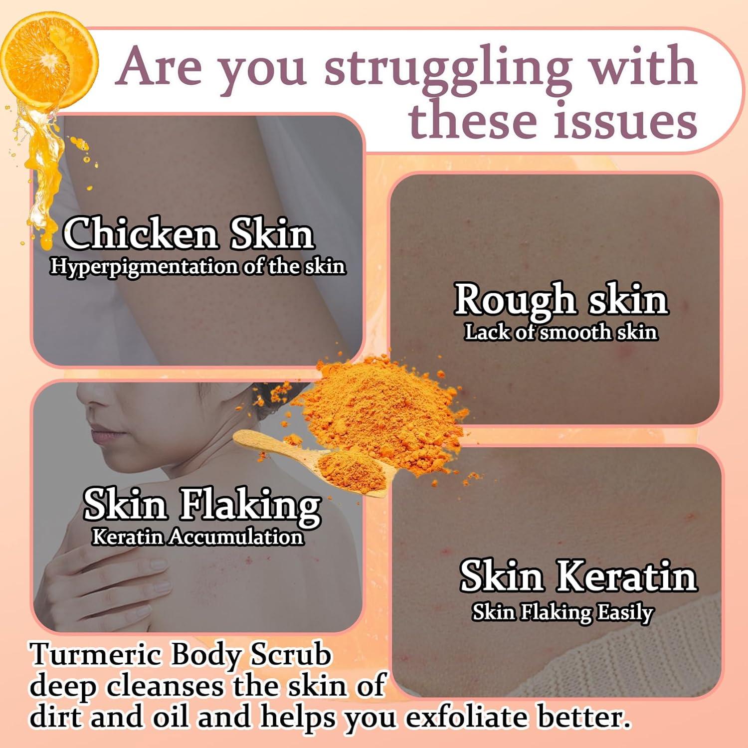 Exfoliante Corporal de Cúrcuma LJYBoBin 272g Hidratante