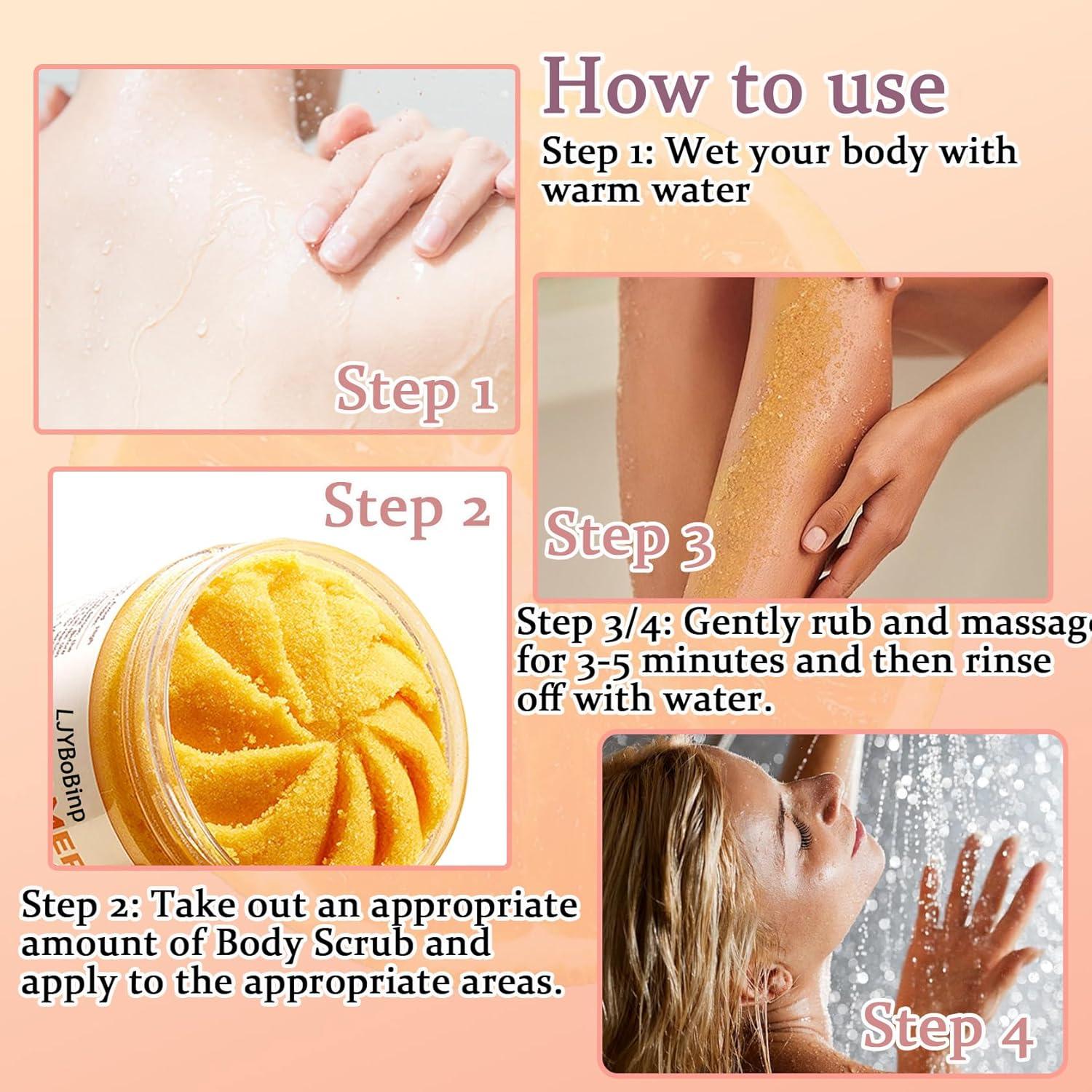 Exfoliante Corporal de Cúrcuma LJYBoBin 272g Hidratante