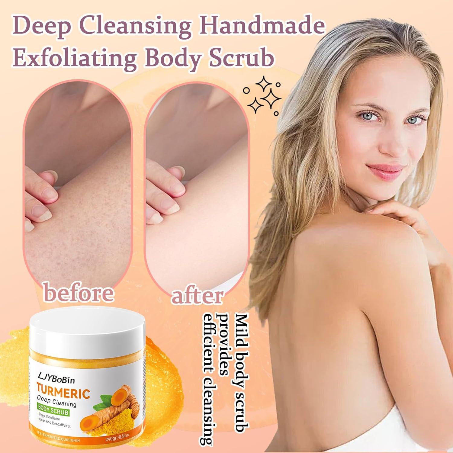 Exfoliante Corporal de Cúrcuma LJYBoBin 272g Hidratante