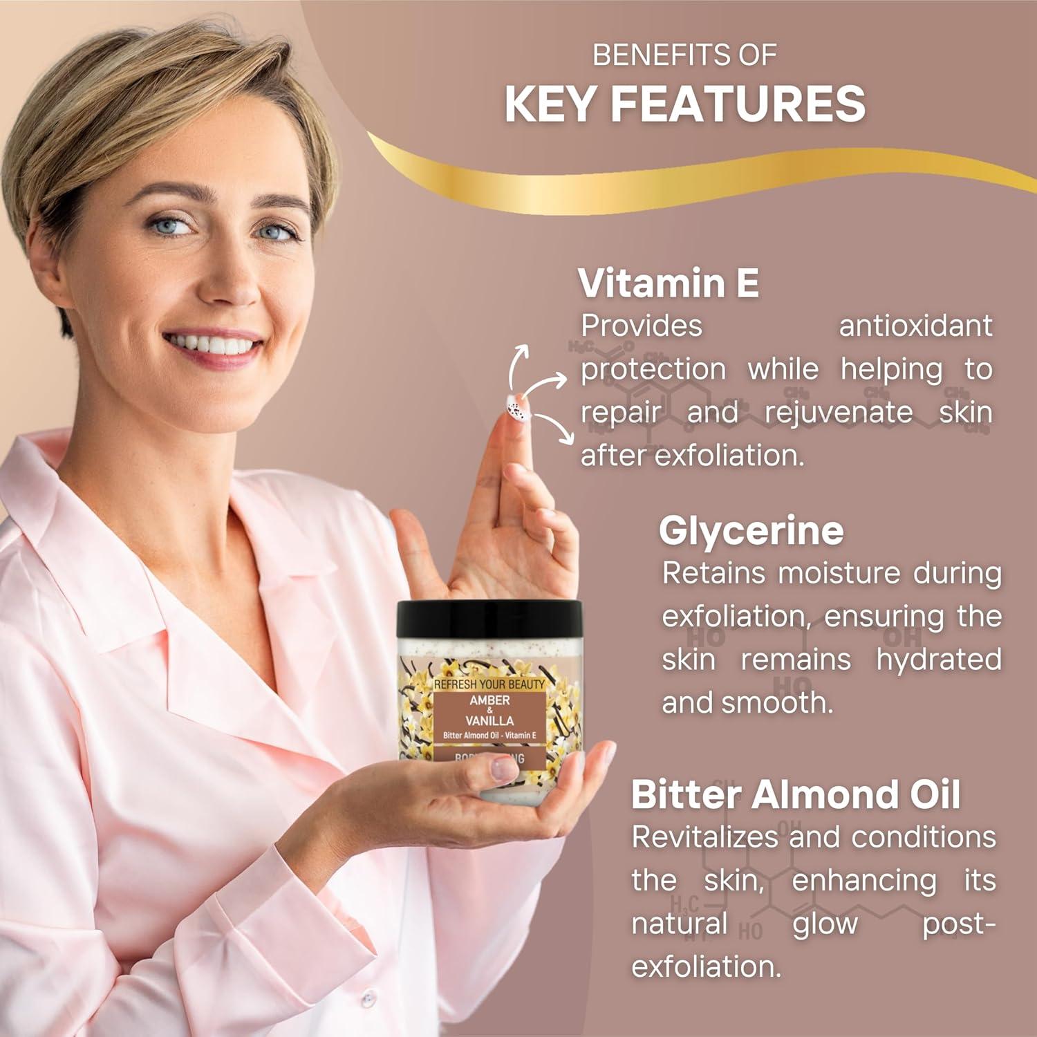 Exfoliante Corporal Mey Kozmetik 500ml Vainilla y Ámbar