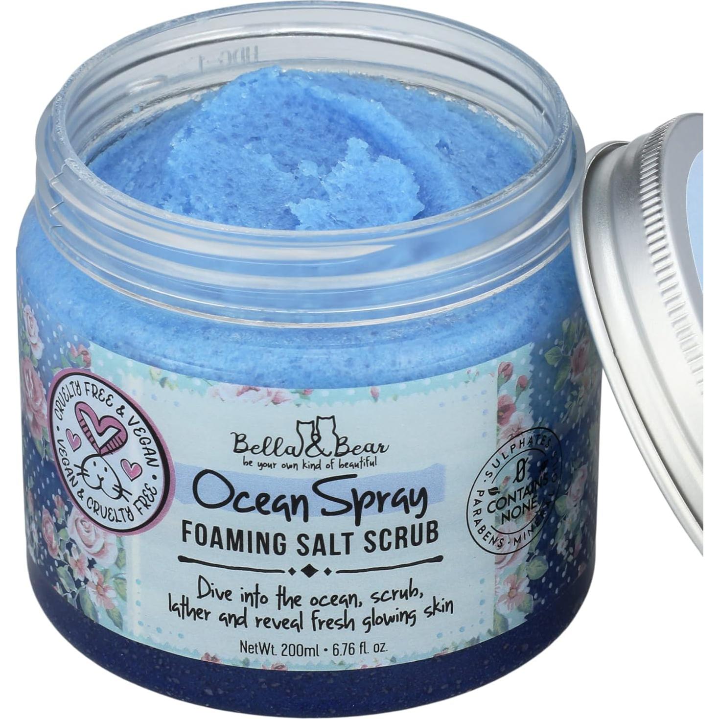 Exfoliante Spray Oceánico Bella & Bear 190g Sin Sulfatos