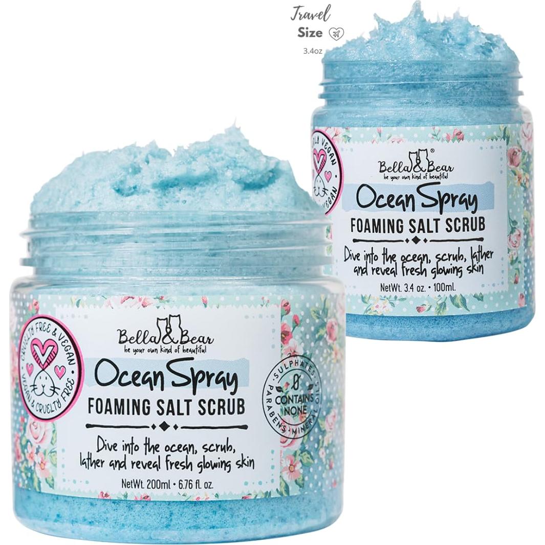 Exfoliante Spray Oceánico Bella & Bear 190g Sin Sulfatos
