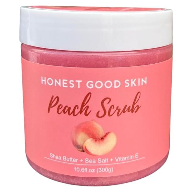 Exfoliante Corporal de Sal Marina Honest Good Skin 340g Durazno