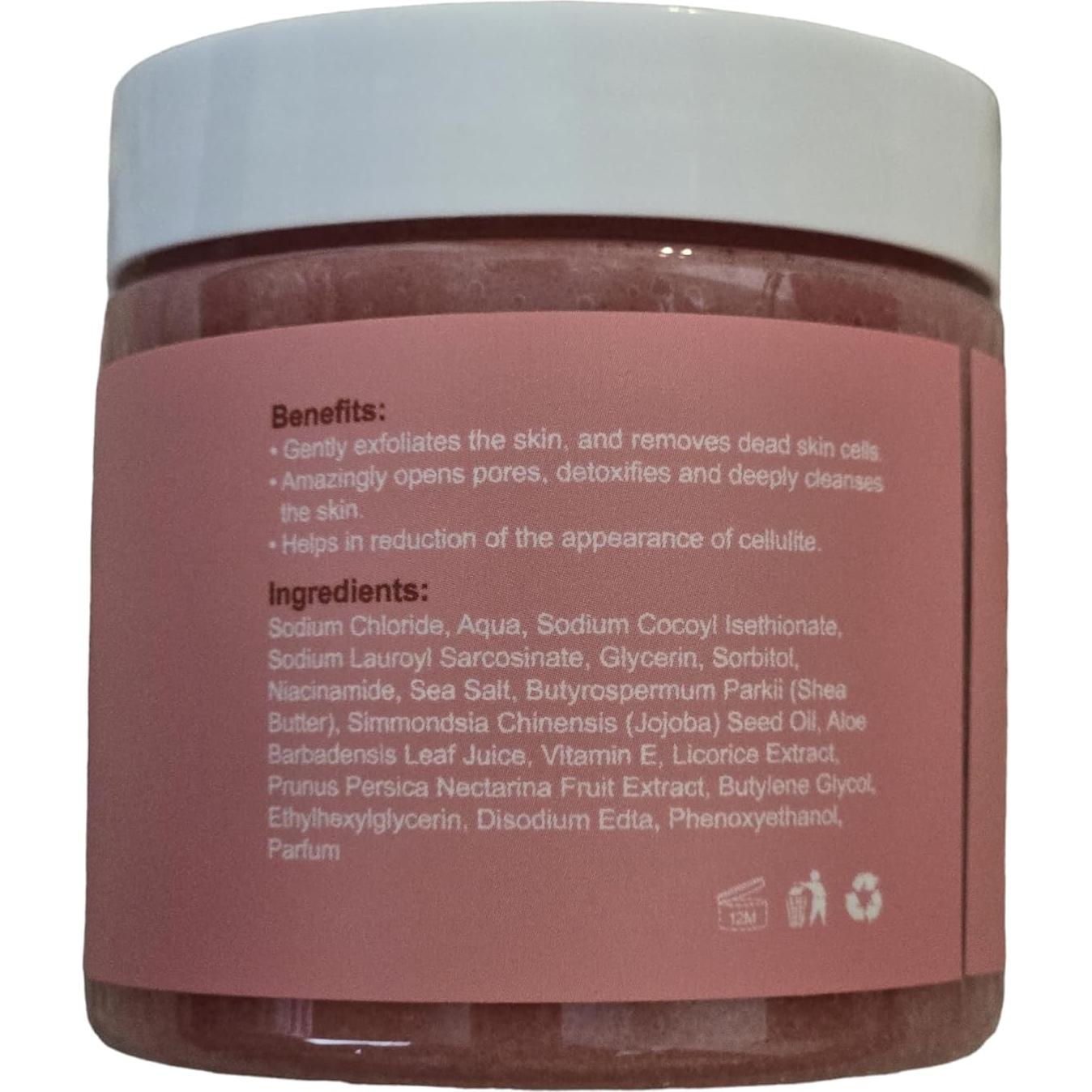 Exfoliante Corporal de Sal Marina Honest Good Skin 340g Durazno