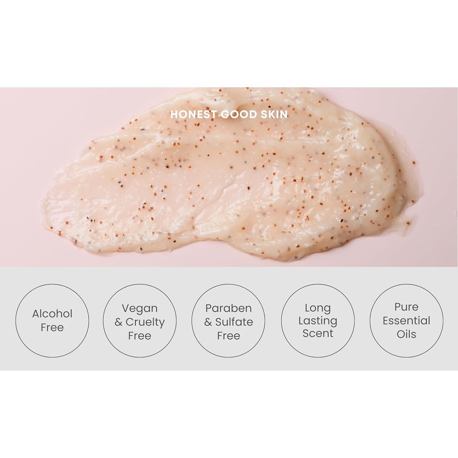 Exfoliante Corporal de Sal Marina Honest Good Skin 340g Durazno