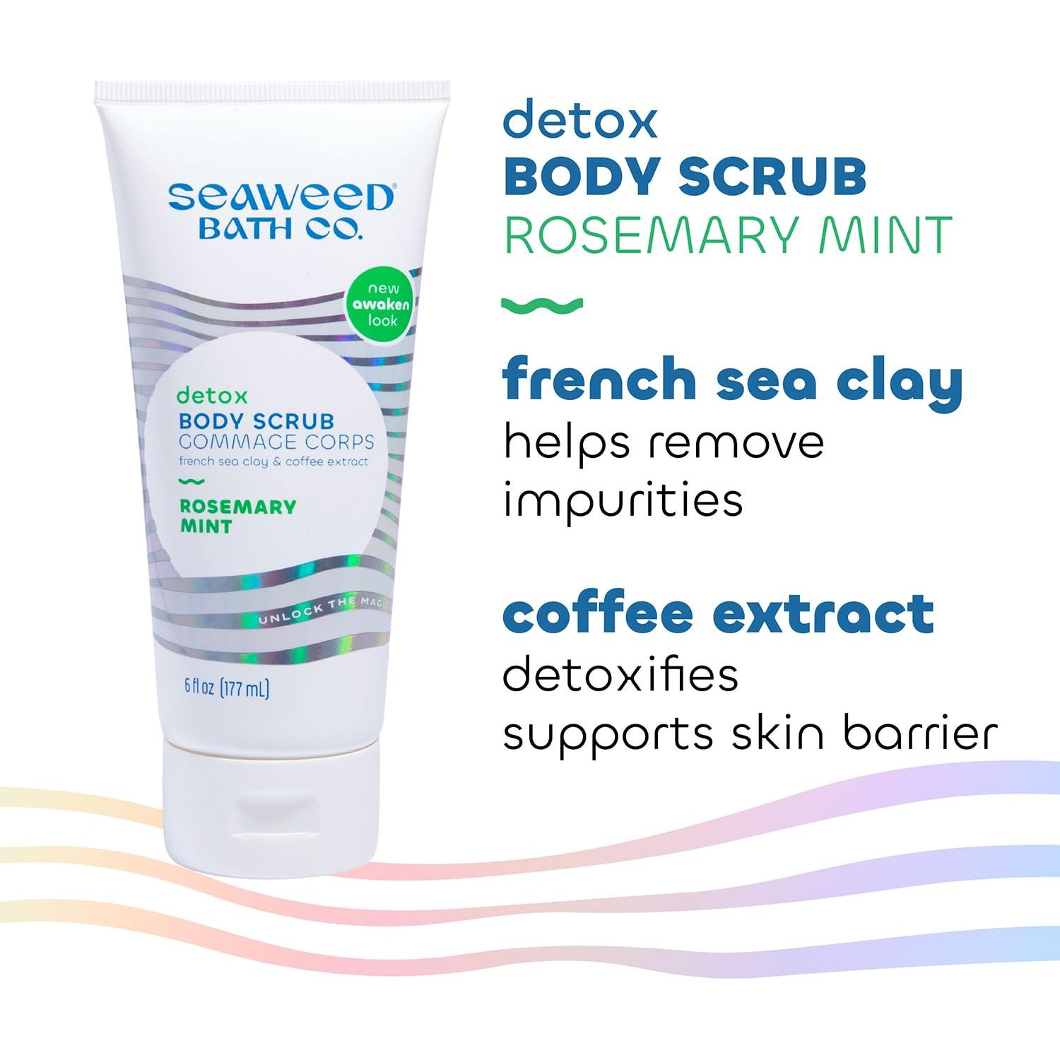 Exfoliante Corporal Detox Seaweed Bath Co. 170g Romero y Menta