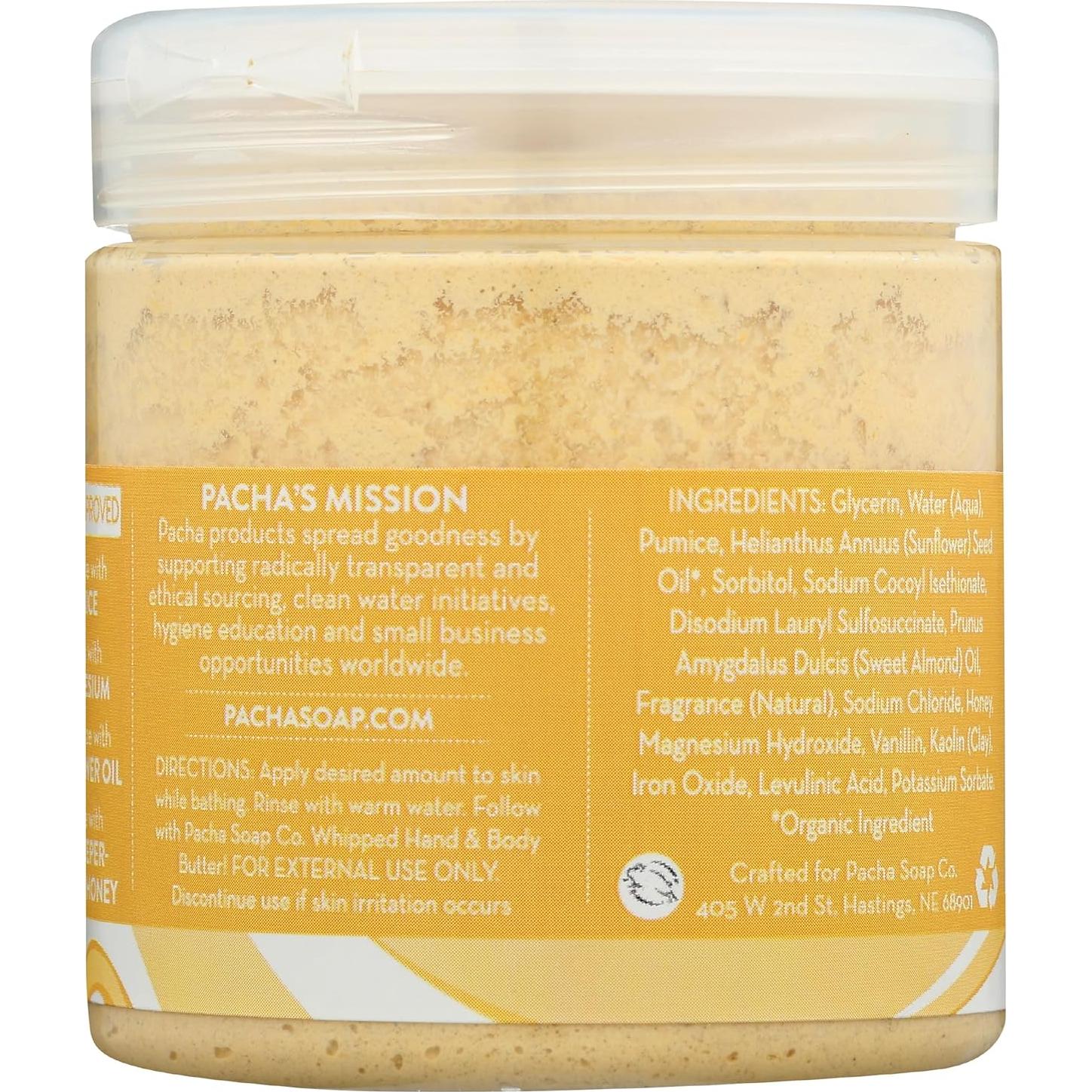 Crema Exfoliante Corporal Pacha Jabón Vainilla Almendra 226g