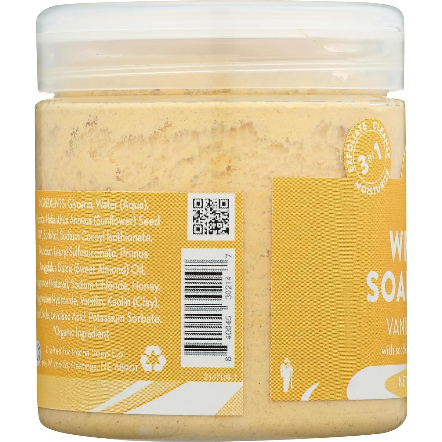 Crema Exfoliante Corporal Pacha Jabón Vainilla Almendra 226g