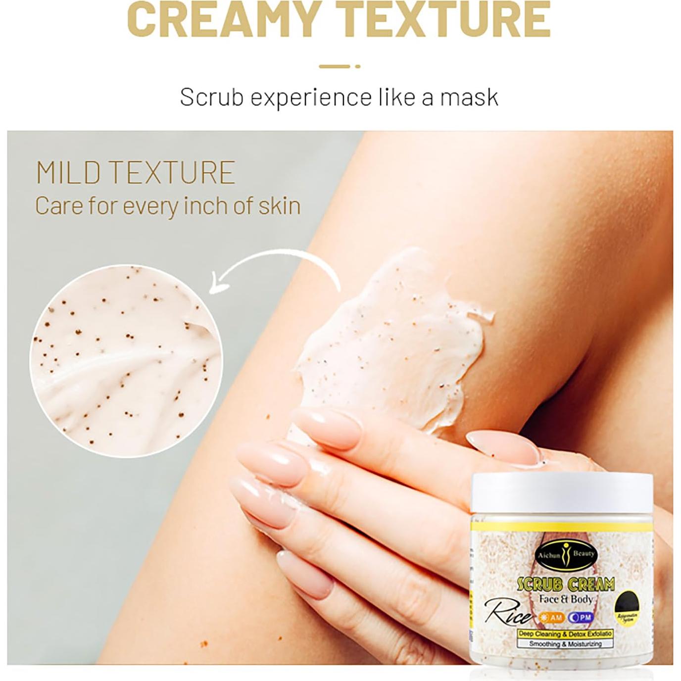 Crema Exfoliante Aichun Beauty 200ml - Limpieza Profunda y Hidratante