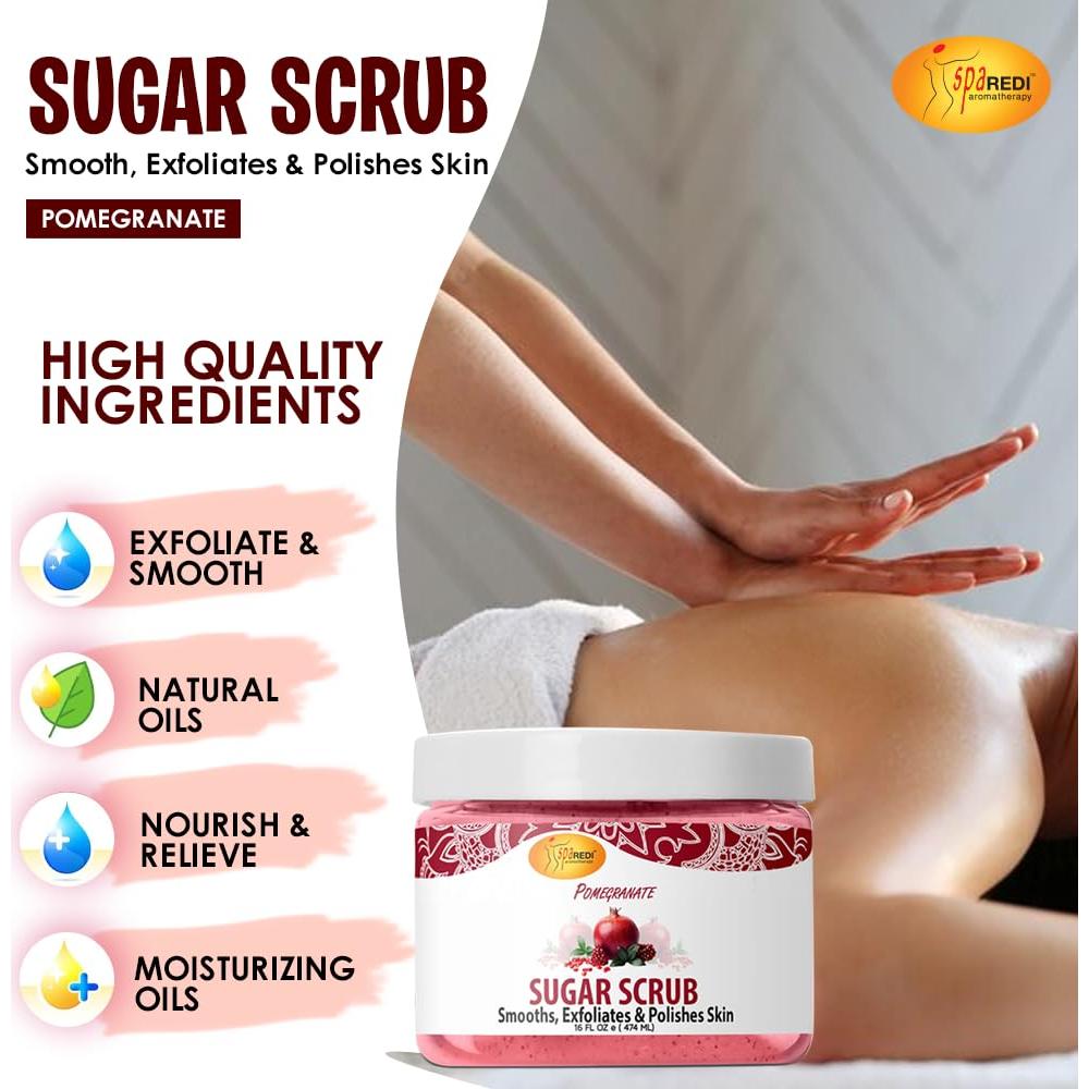 Exfoliante Corporal SPA REDI Azúcar y Granada 453.6 g