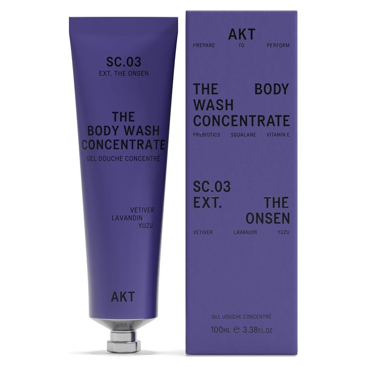 Gel de Ducha Concentrado AKT 100 ml con Prebióticos y Escualano