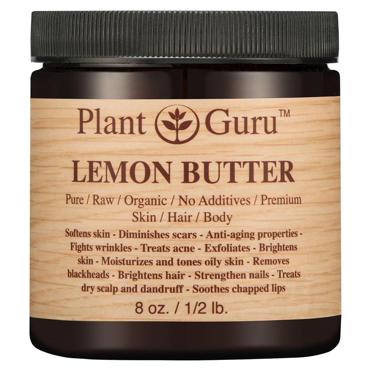 Mantequilla Corporal de Limón 227 g Plant Guru Hidratante Natural