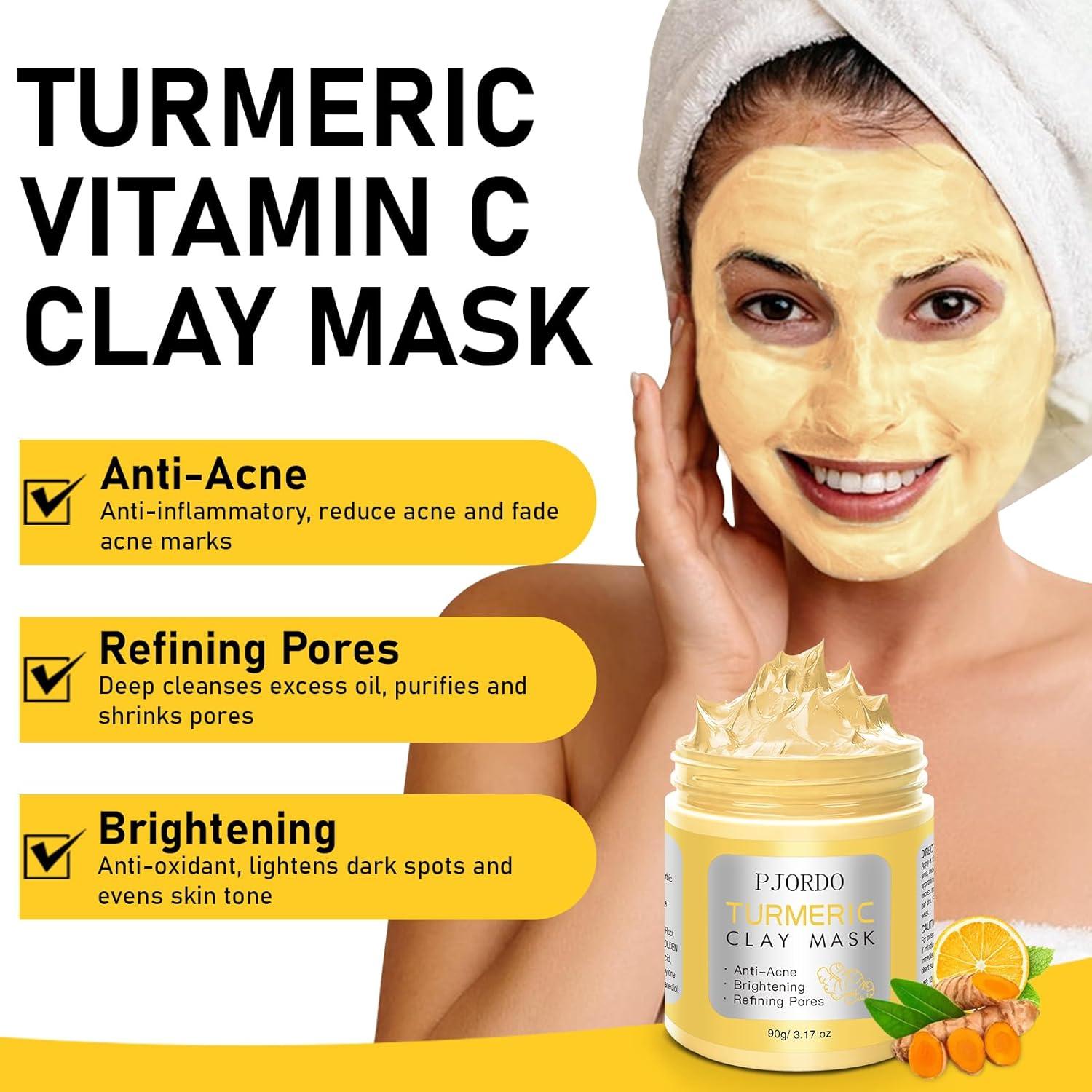 Set de 4 Mascarillas Faciales Pjordo - Arcilla Natural 360g