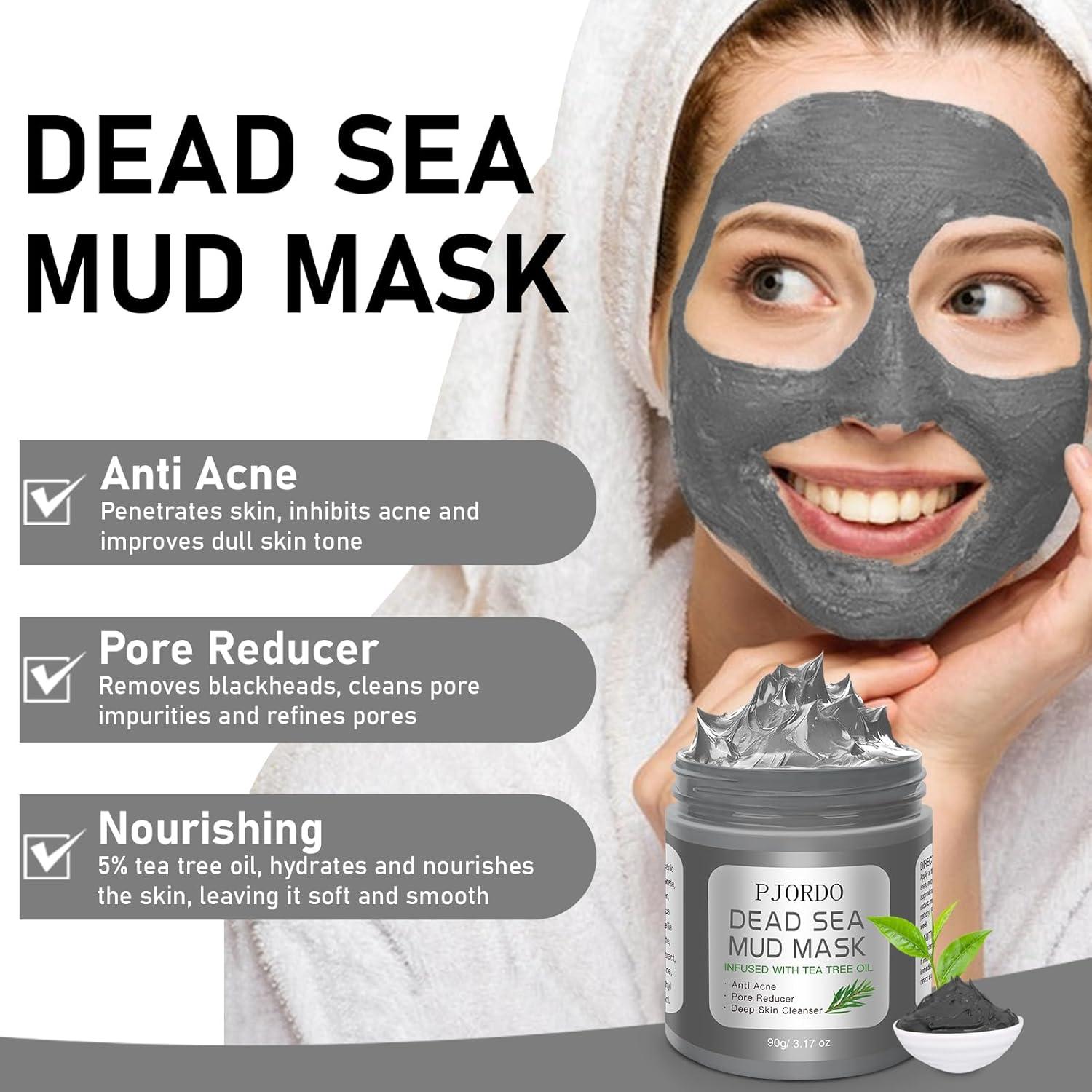 Set de 4 Mascarillas Faciales Pjordo - Arcilla Natural 360g