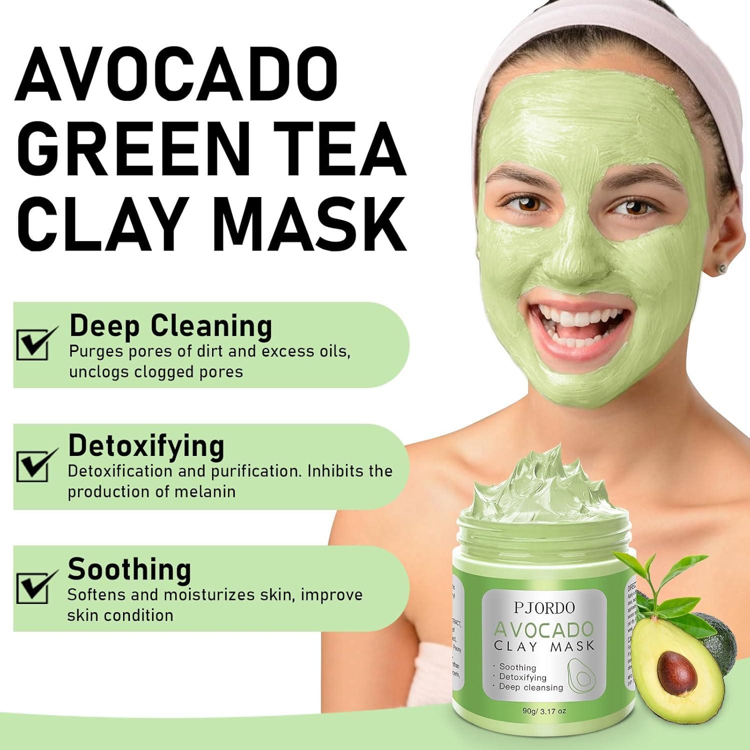 Set de 4 Mascarillas Faciales Pjordo - Arcilla Natural 360g