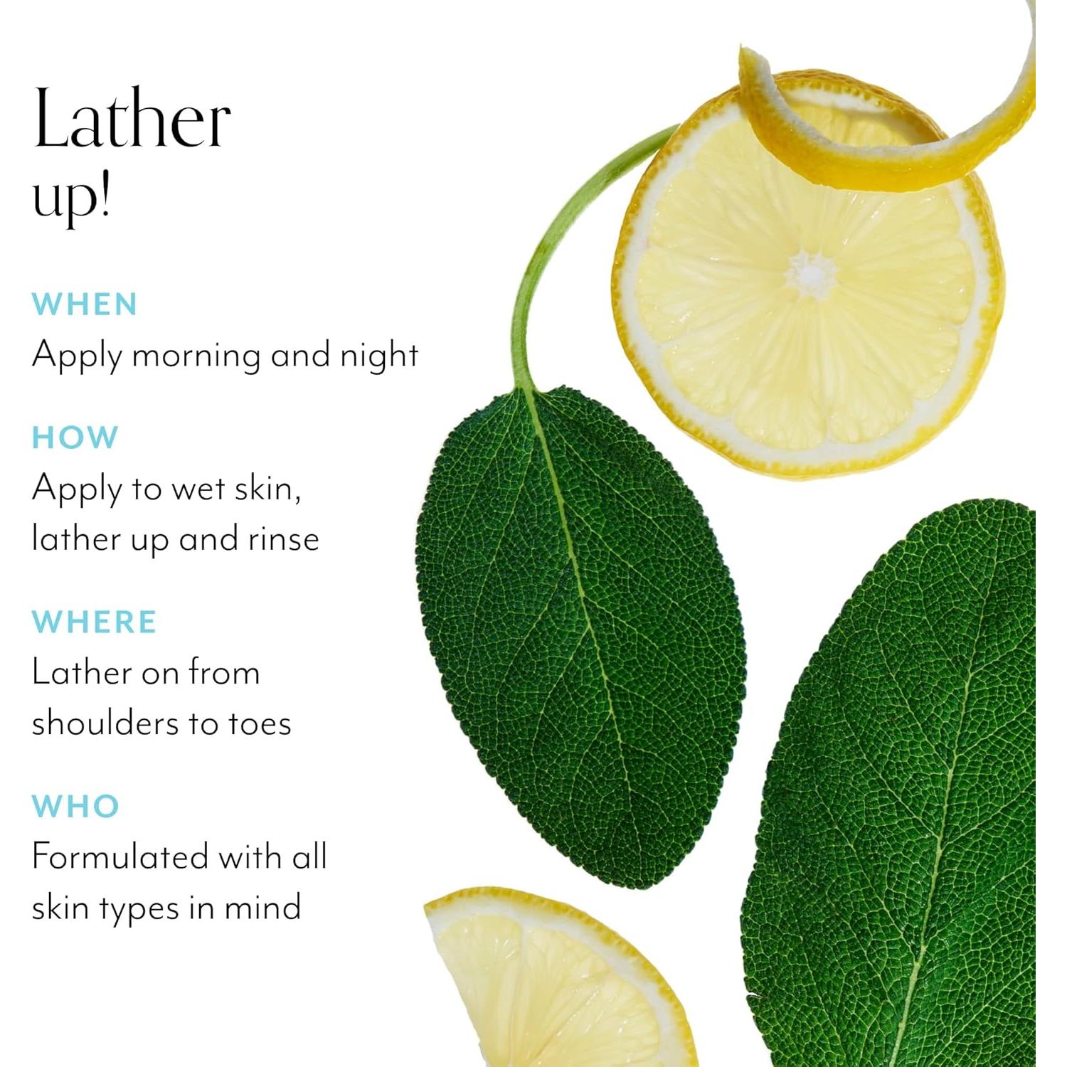 Jabón Corporal Espumoso Bliss 946 ml Limón y Salvia Hidratante