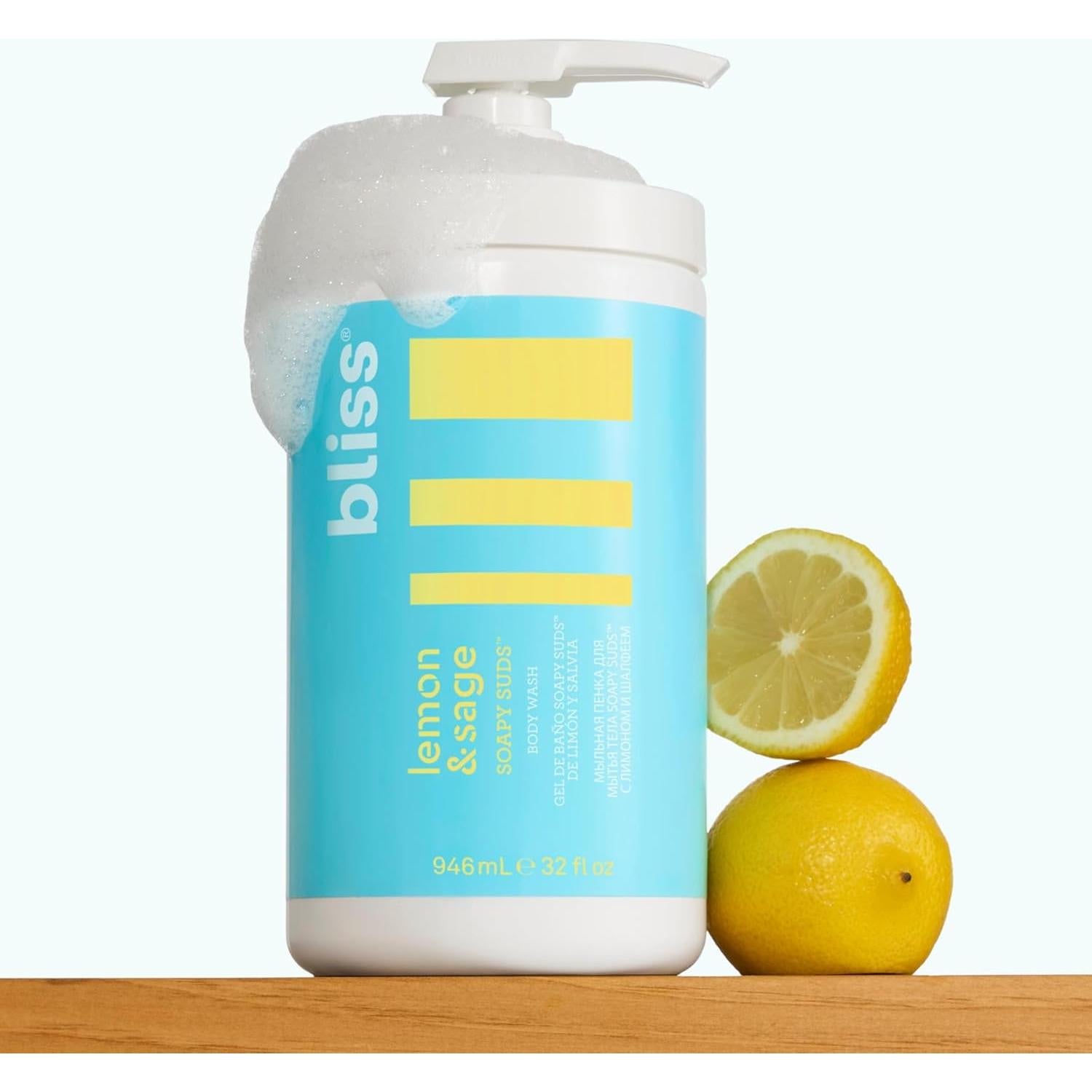 Jabón Corporal Espumoso Bliss 946 ml Limón y Salvia Hidratante