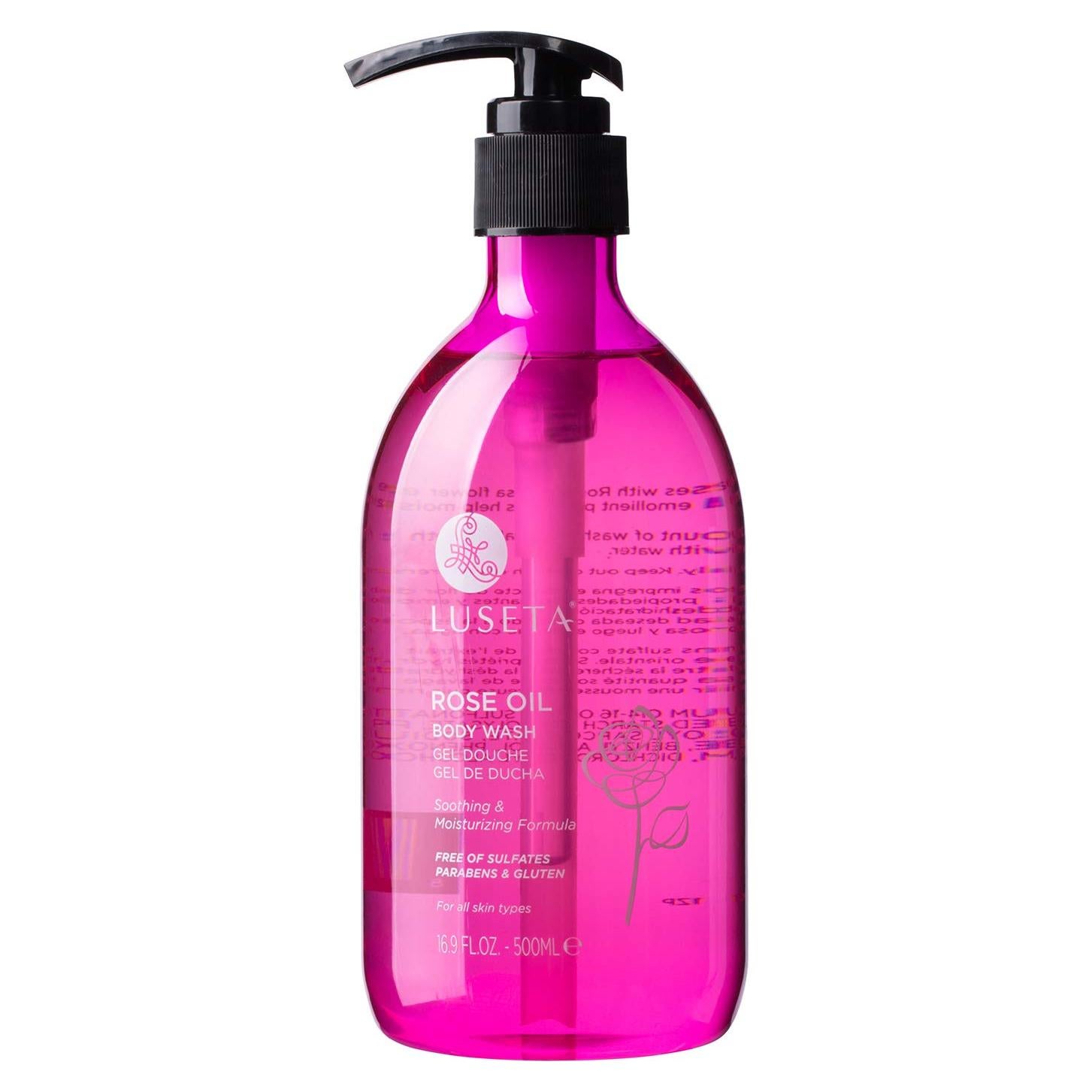 Jabón Corporal Hidratante Luseta 500ml Aceite de Rosa