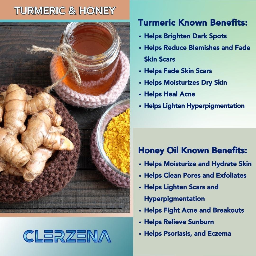 Jabón de Ácido Kojico y Cúrcuma Clerzena 198g - Removedor de Manchas