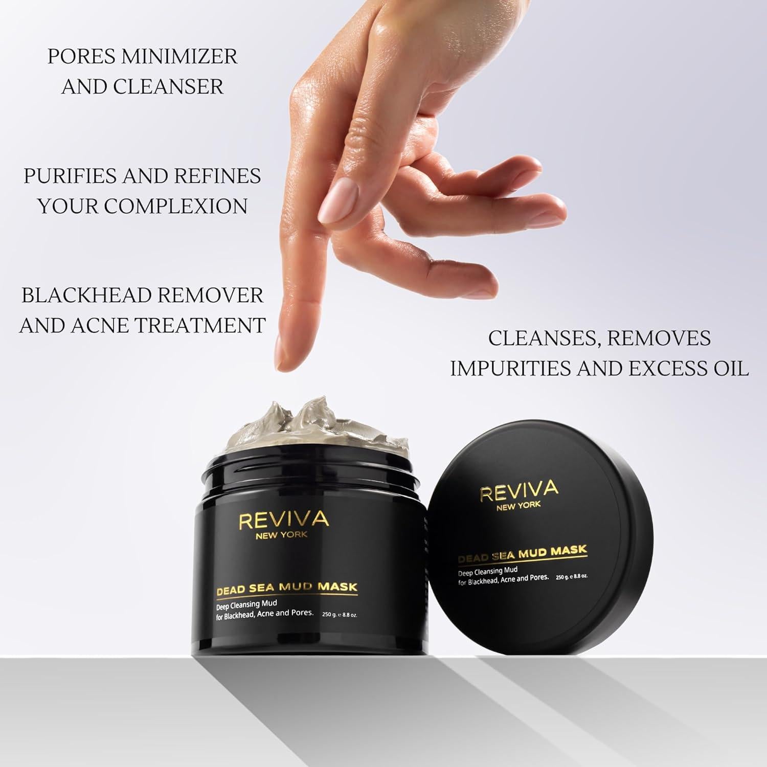 Mascarilla de Barro del Mar Muerto Reviva 312g - Exfoliante y Antiacné