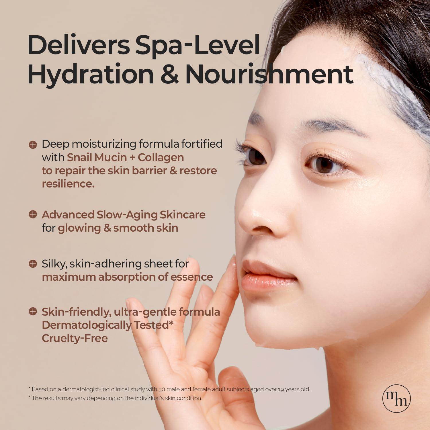 Mascarillas Hidratantes MOTHER MADE con Mucina de Caracol 10 Unidades