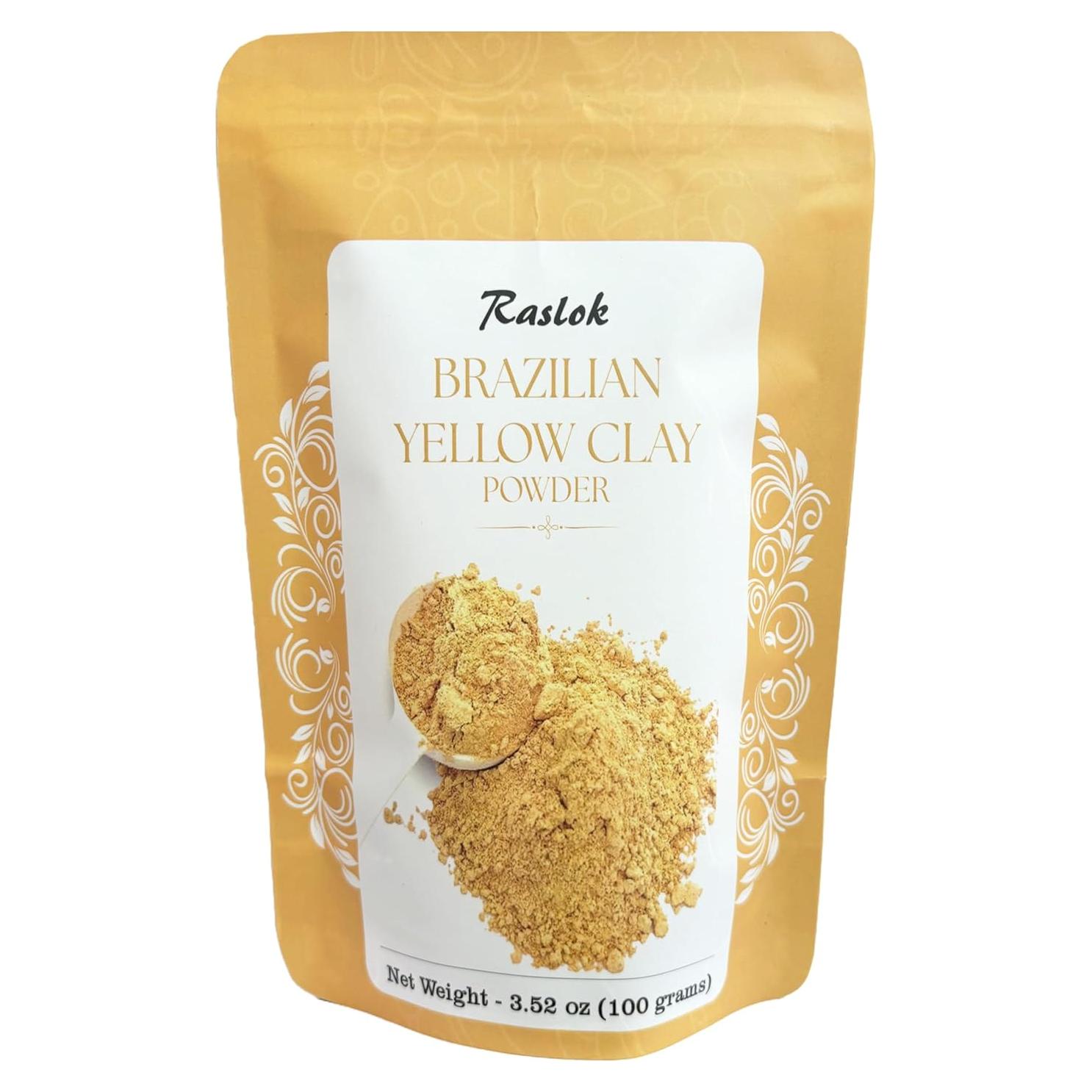 Arcilla Amarilla Brasileña Raslok 100g para Mascarillas y Jabones