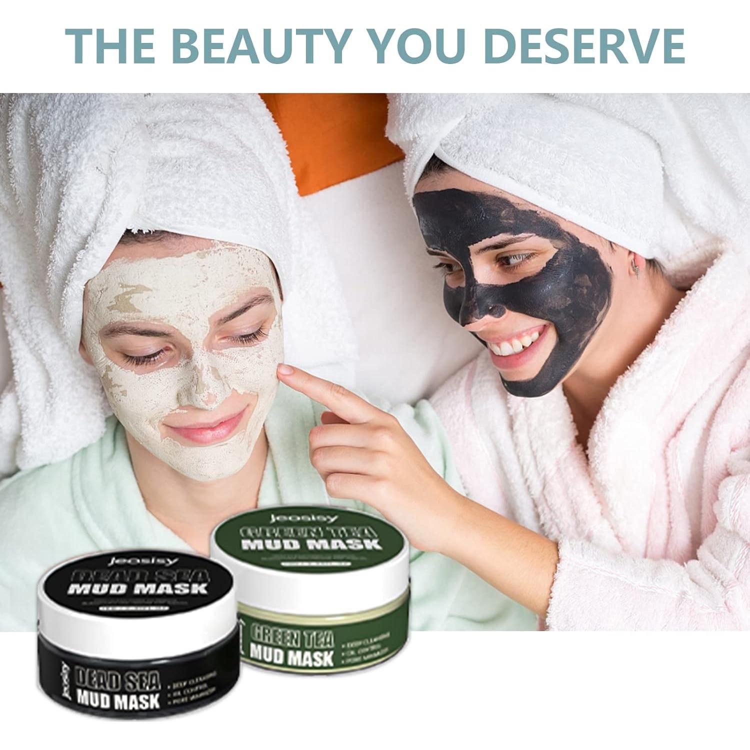 Mascarilla Facial de Barro del Mar Muerto y Té Verde 160g