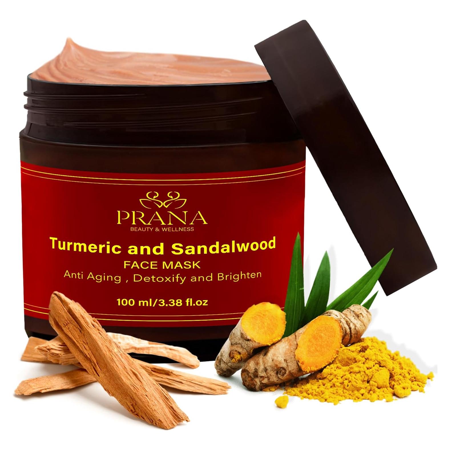 Mascarilla Facial PRANA de Sándalo y Cúrcuma 100ml - Vegana