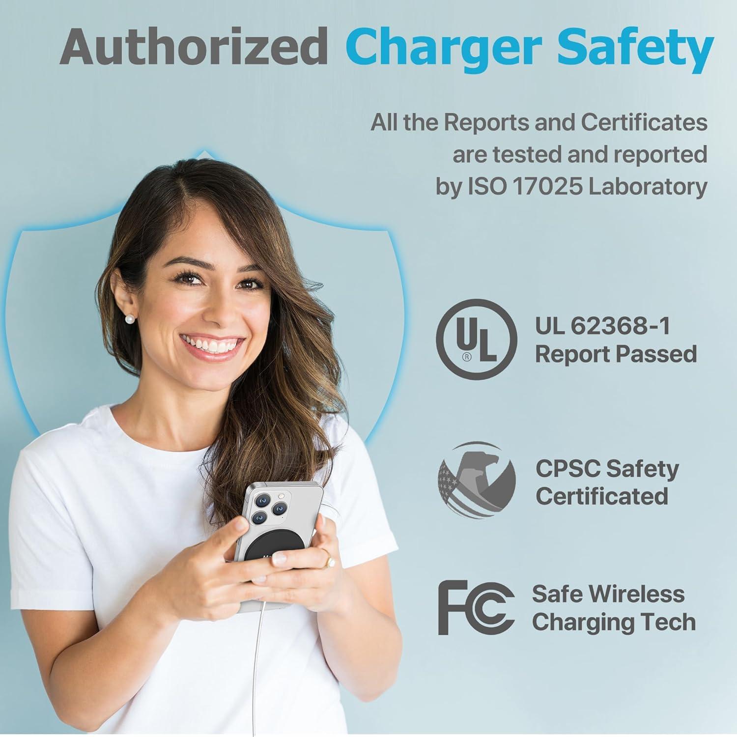 Cargador Inalámbrico MagEase 15W para iPhone 16/15/14/13/12