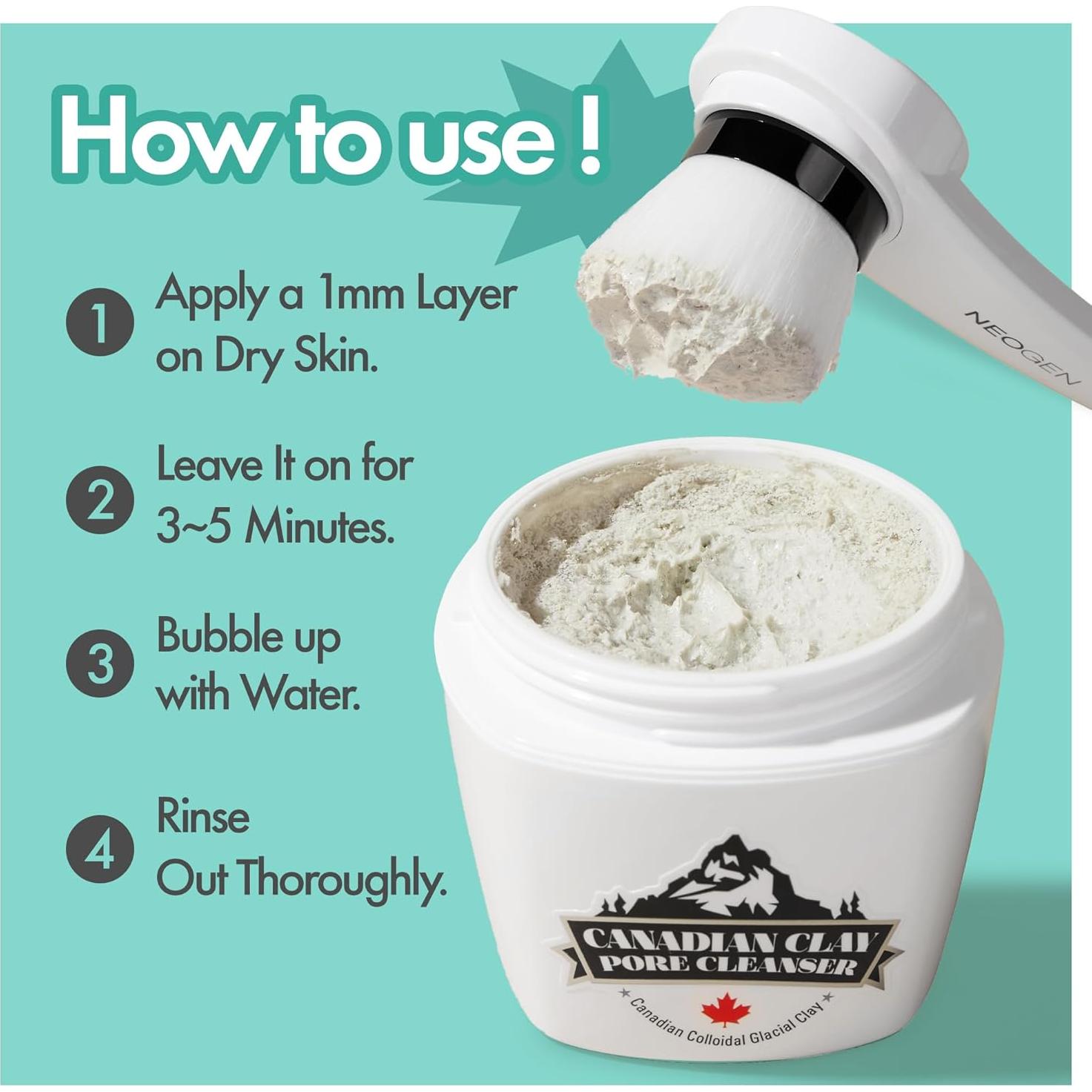 Mascarilla de Arcilla Aclaradora Neogenlab 1 Cuenta 272g