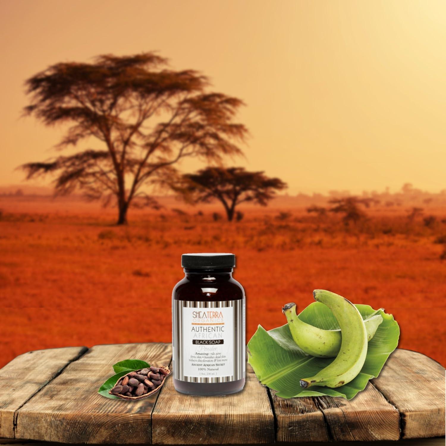 Jabón Negro Africano en Polvo Shea Terra 226.8 g - Cuidado Piel