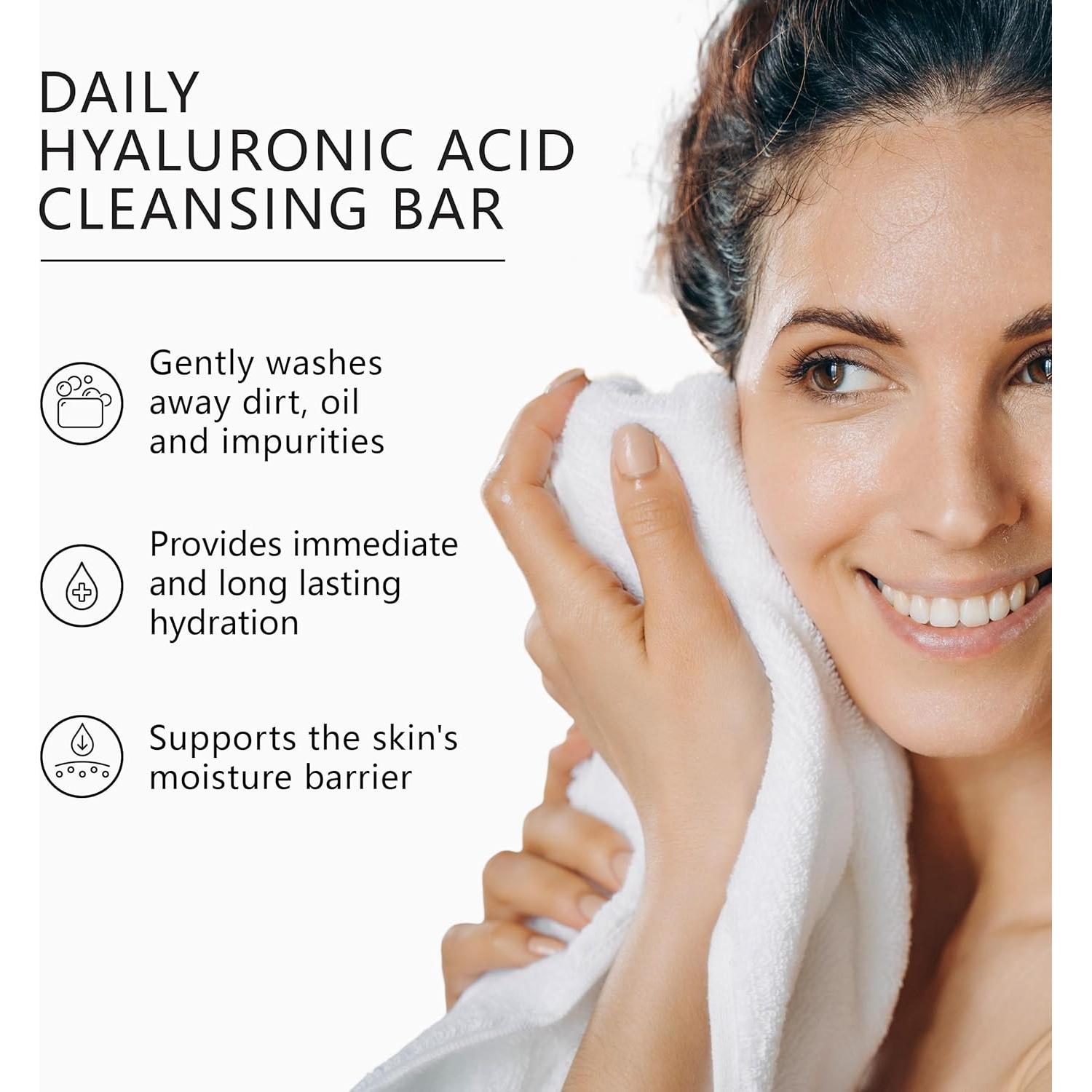 Jabón Facial Asterwood 99.22g Ácido Hialurónico Hidratante