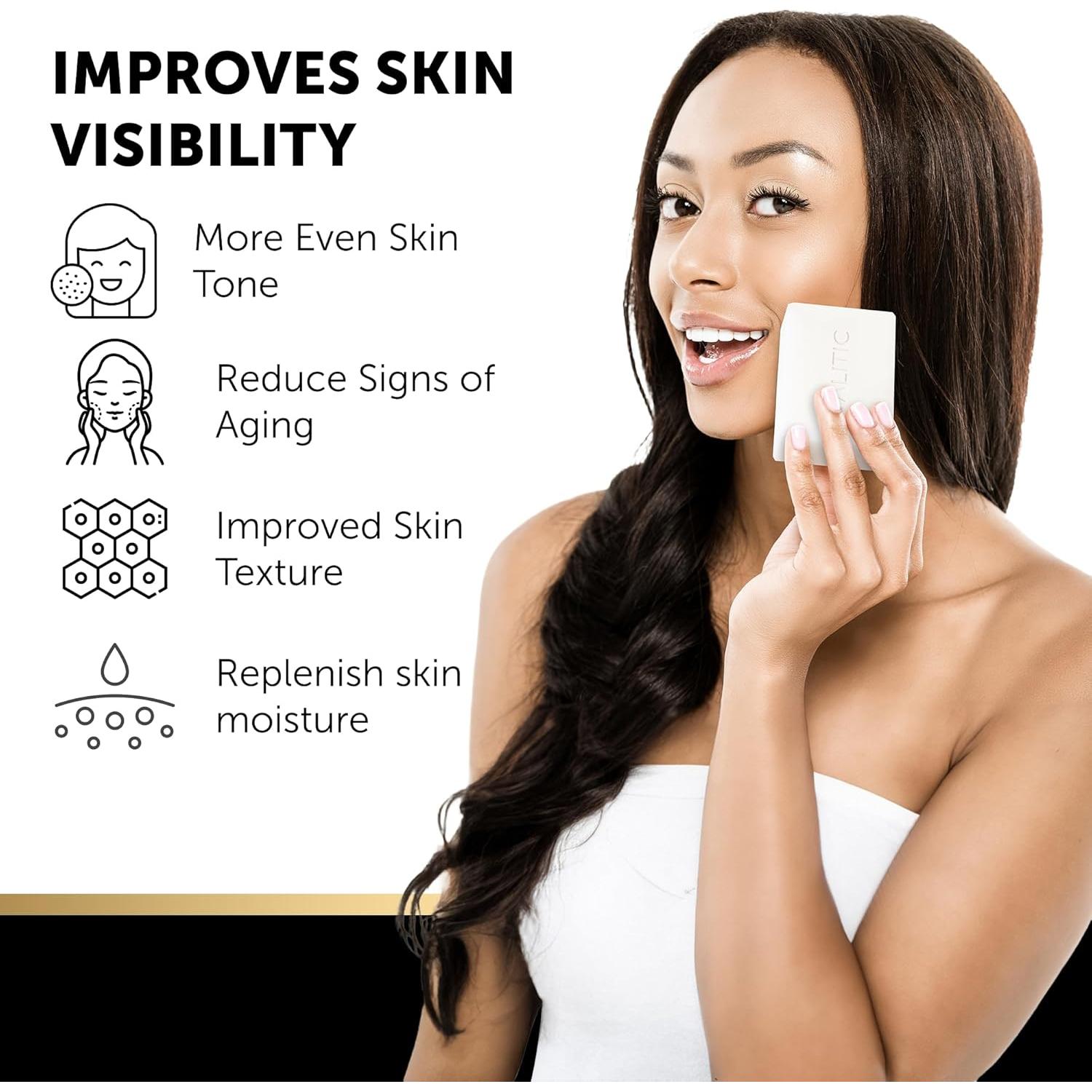 Jabón de Mucina de Caracol VALITIC con Cúrcuma y Ácido Kójico - 2 Paquete