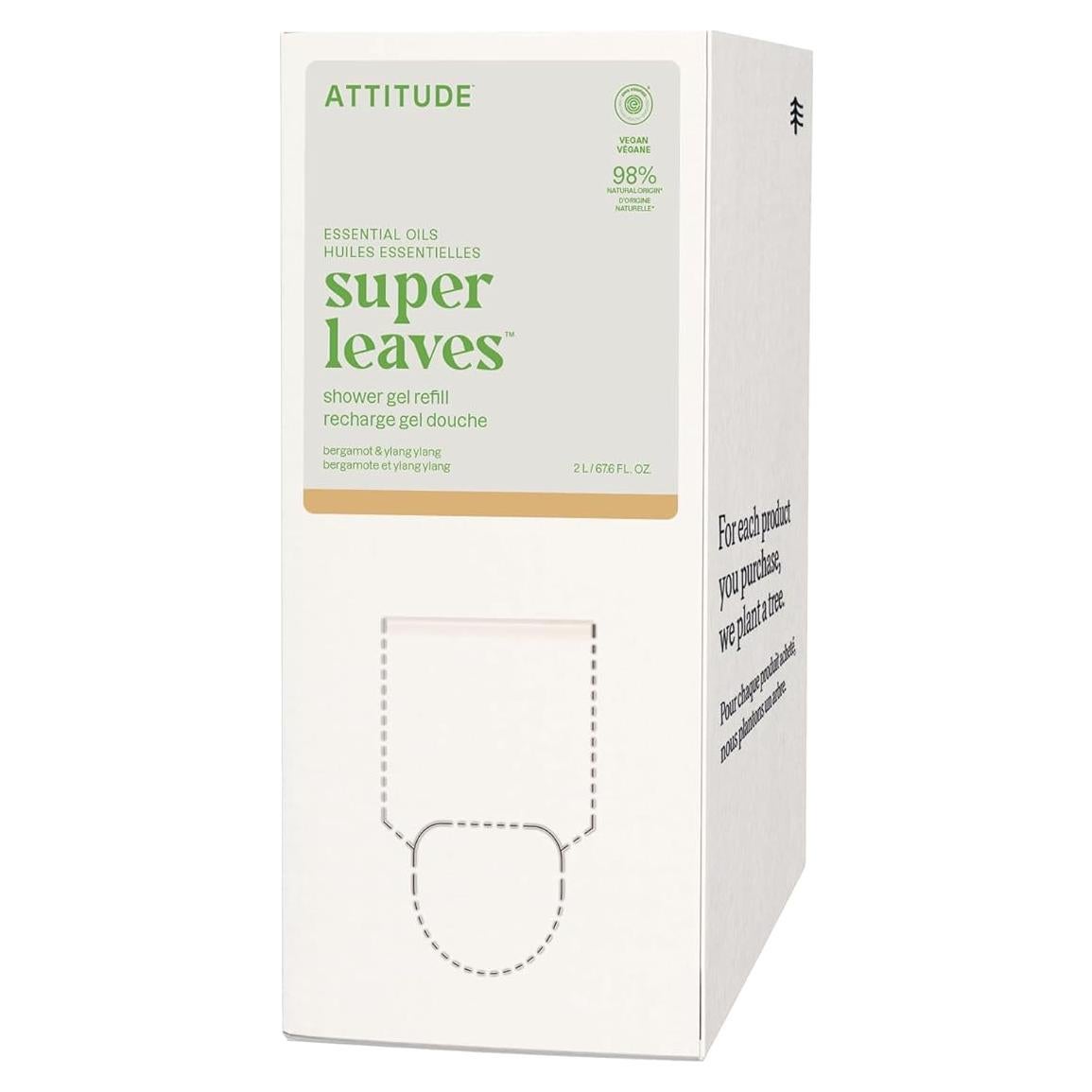 Jabón de Cuerpo ATTITUDE 2L Bergamota y Ylang Ylang EWG