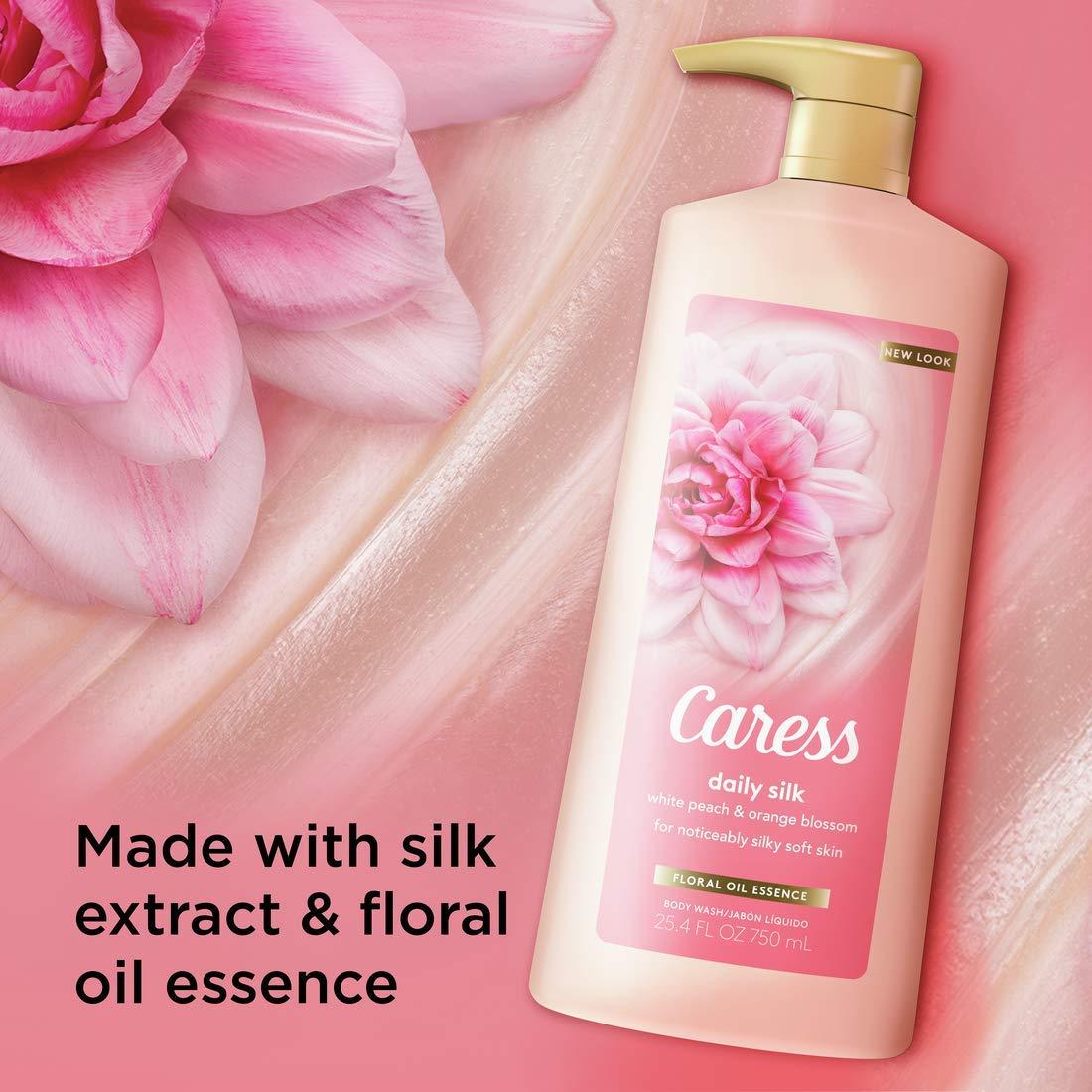 Gel de Ducha Hidratante Caress Daily Silk 750 ml - Pack 4