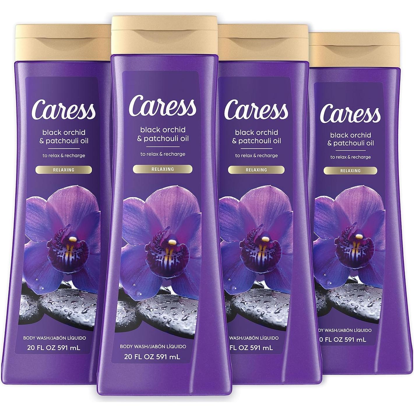 Gel de Ducha Caress 591 ml x 4 Mujeres - Durazno y Orquídea