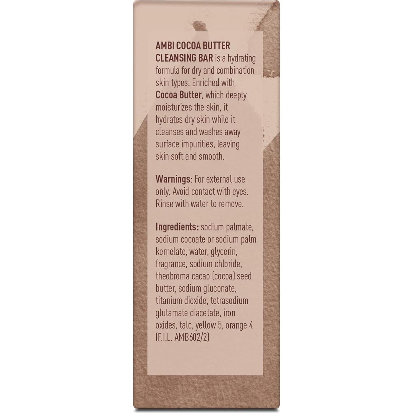 Jabón Limpiador Ambi Manteca de Cacao 6 Piezas 99g