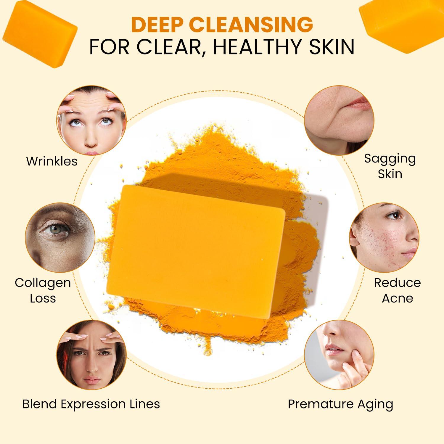 Jabón de Cúrcuma Cloudsoap - Barra Hidratante 3x99g