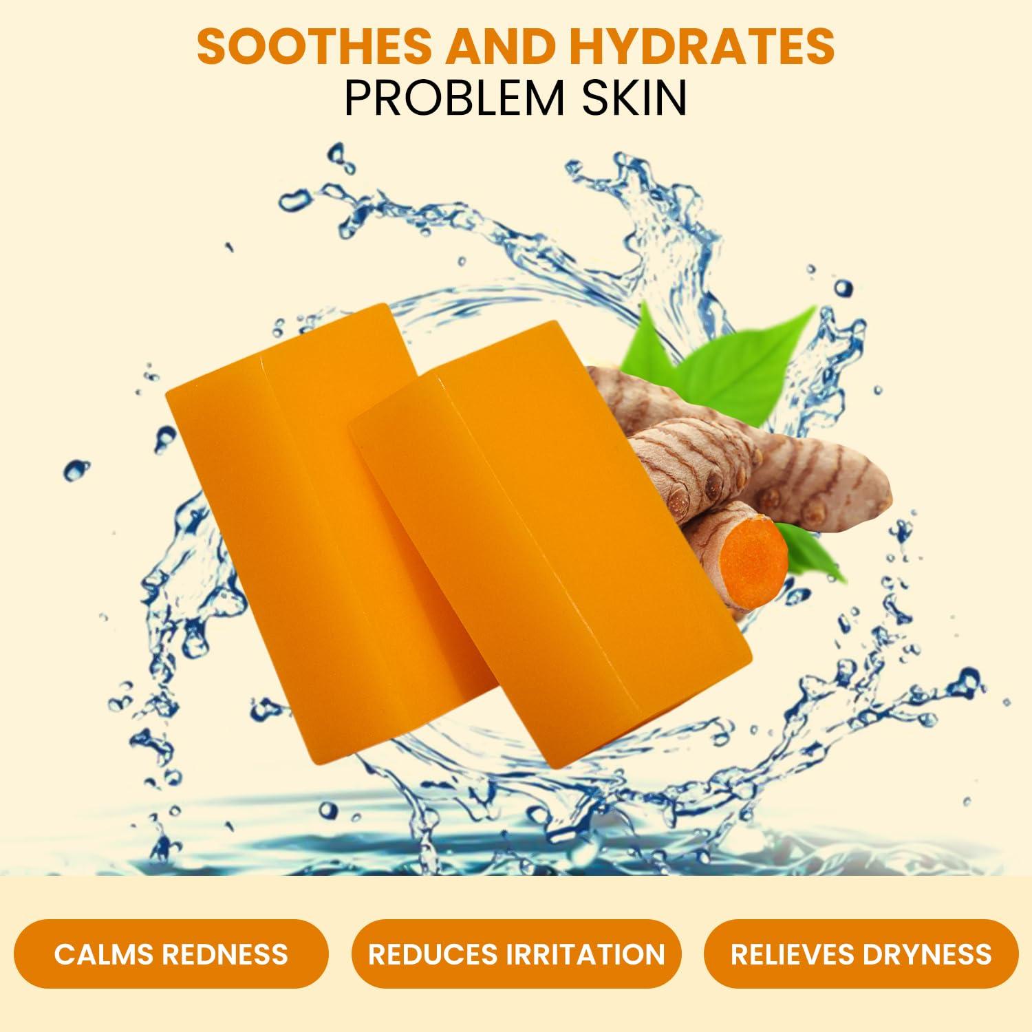 Jabón de Cúrcuma Cloudsoap - Barra Hidratante 3x99g