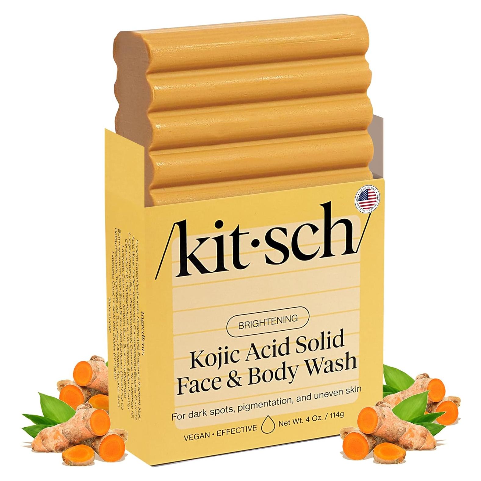 Jabón Aclarador Kitsch con Ácido Kójico y Cúrcuma 113g